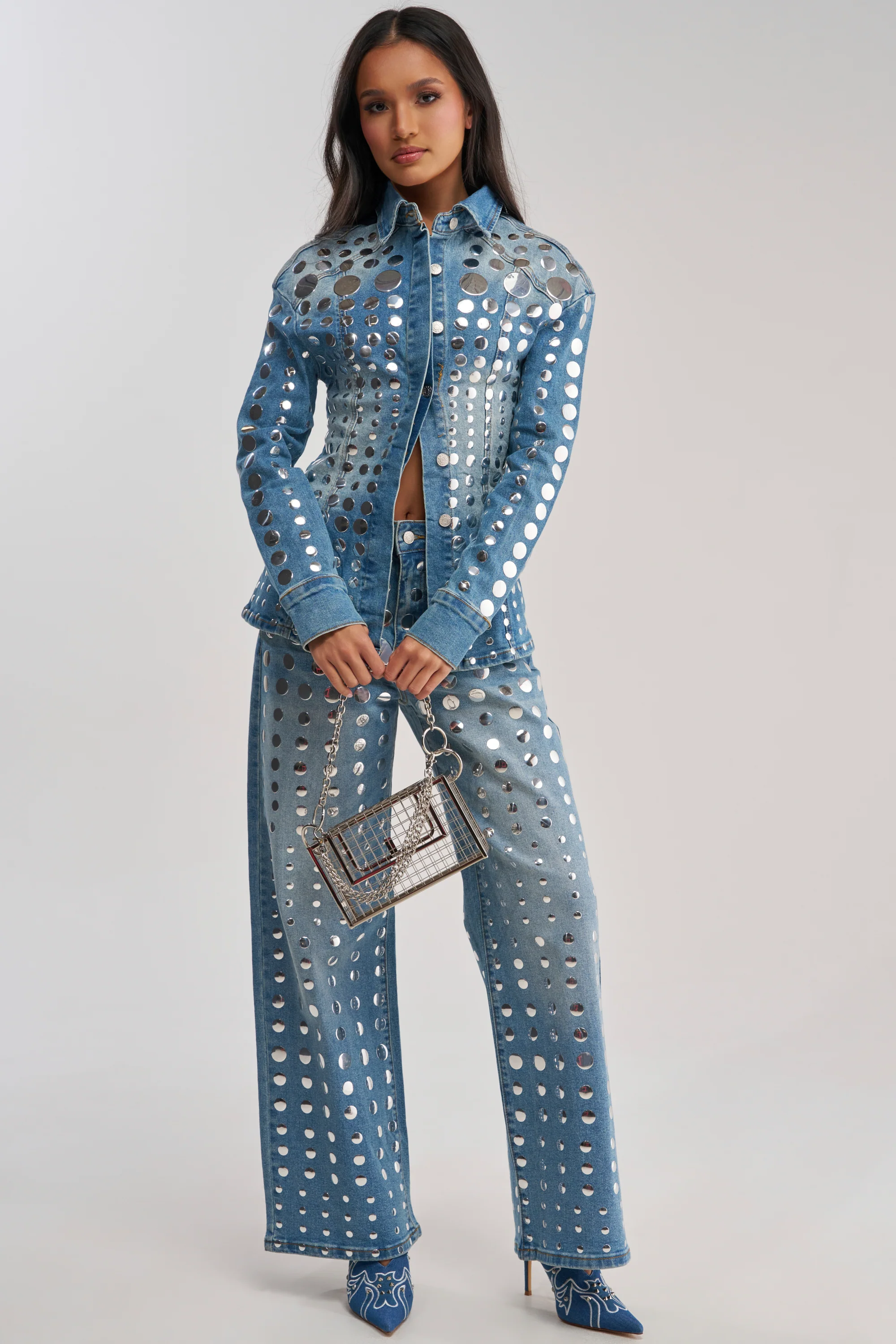 STUDS EVERYWHERE BUTTON DOWN - Akira Store