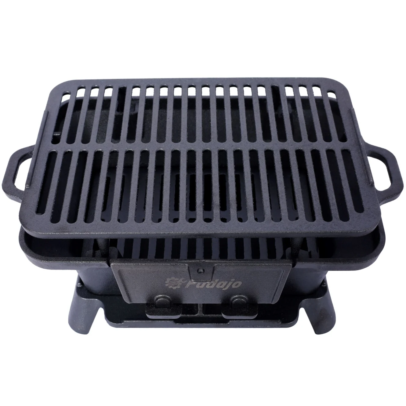 Hibachi Grill, 16" Portable Cast Iron Outdoor Tabletop Grill, Handled Mini Japanese BBQ Charcoal Stove, Small Durable Camping Cast Iron Grill with Grate Hook(16") - Image 8