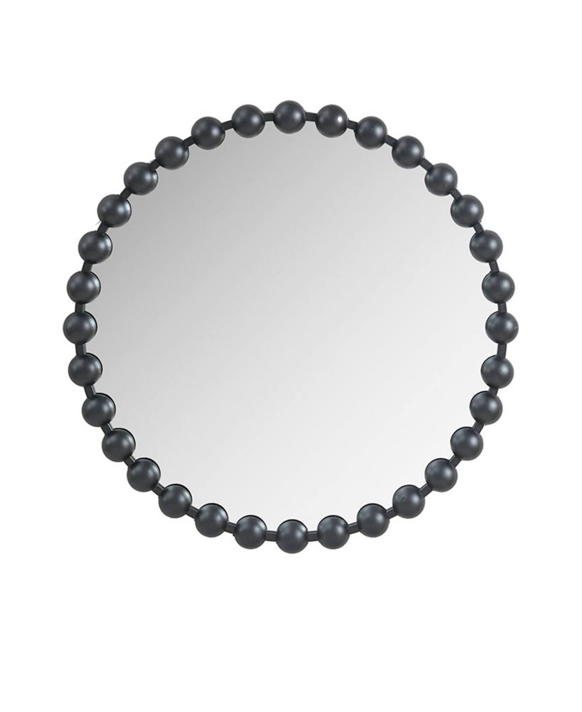 Madison Park Signature Marlowe Round Wall Mirror - Black - 27 in