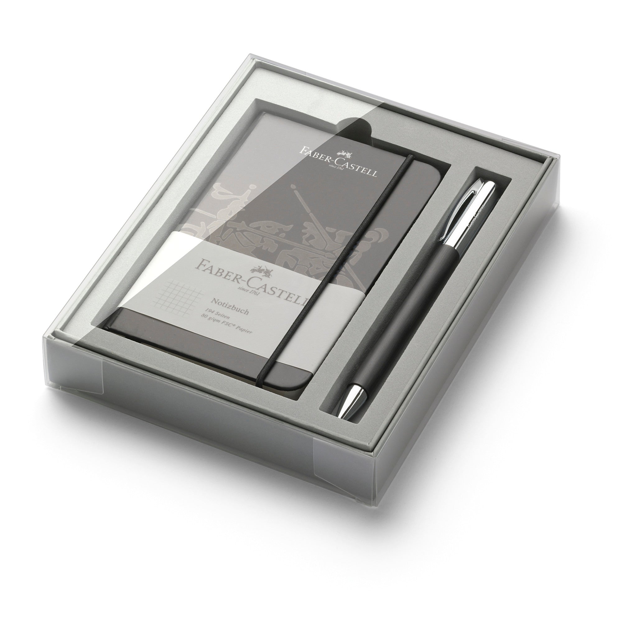 Stylo bille Ambition, coffret cadeau en résine noire