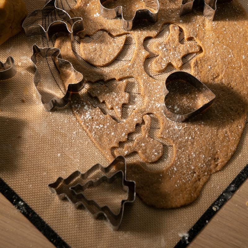 bAYk pepperkakeform 2 stk juletre sølv