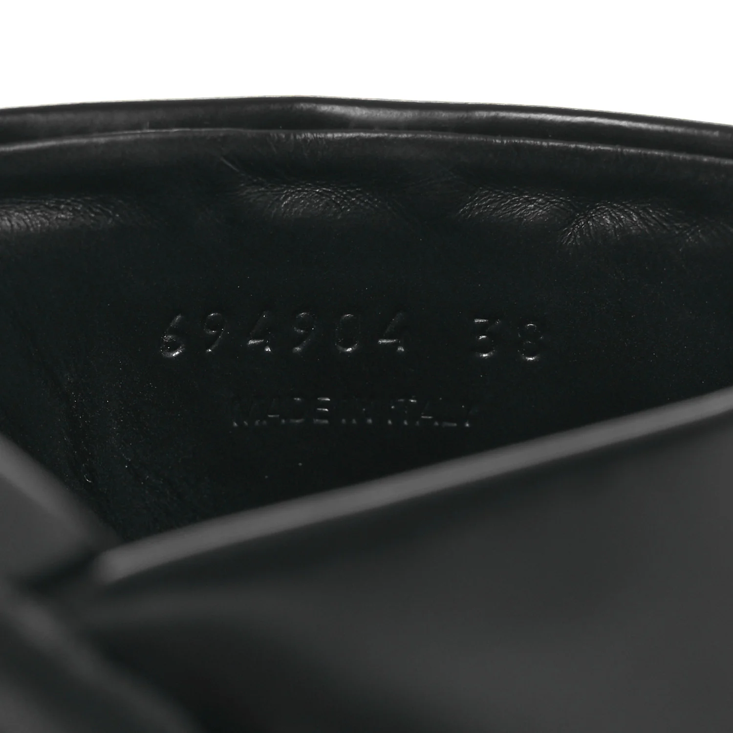 Jive Smooth Calfskin Logo Embossed Womens Tractor Platform 38 Black