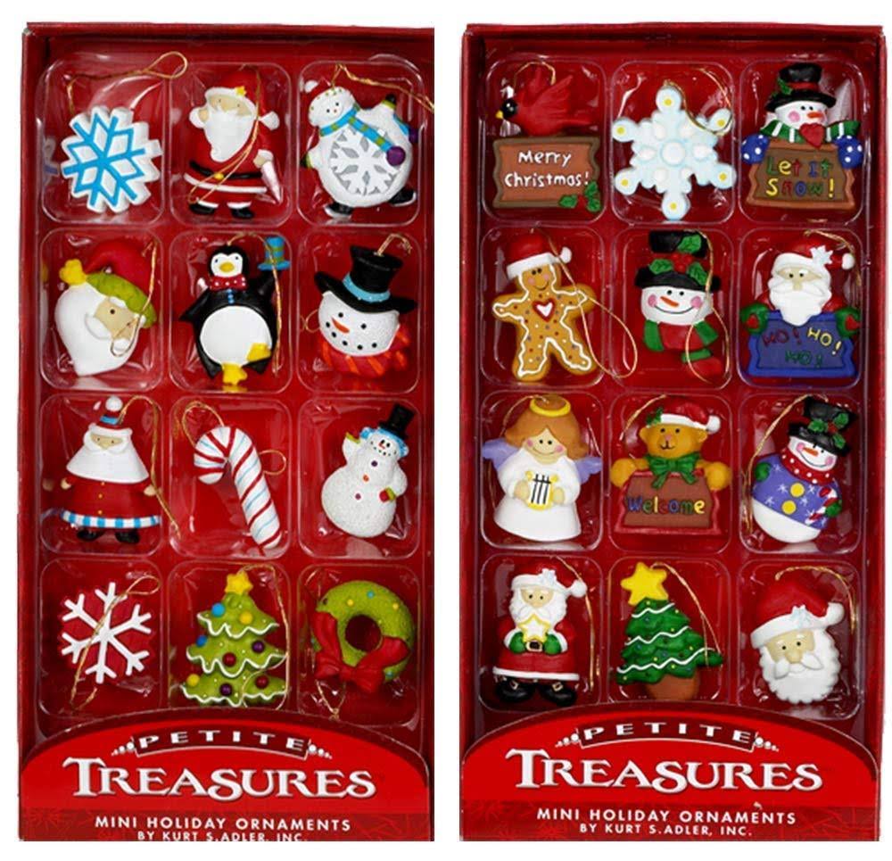 Petite Treasures Mini Christmas Ornaments Kurt Adler 12 Piece