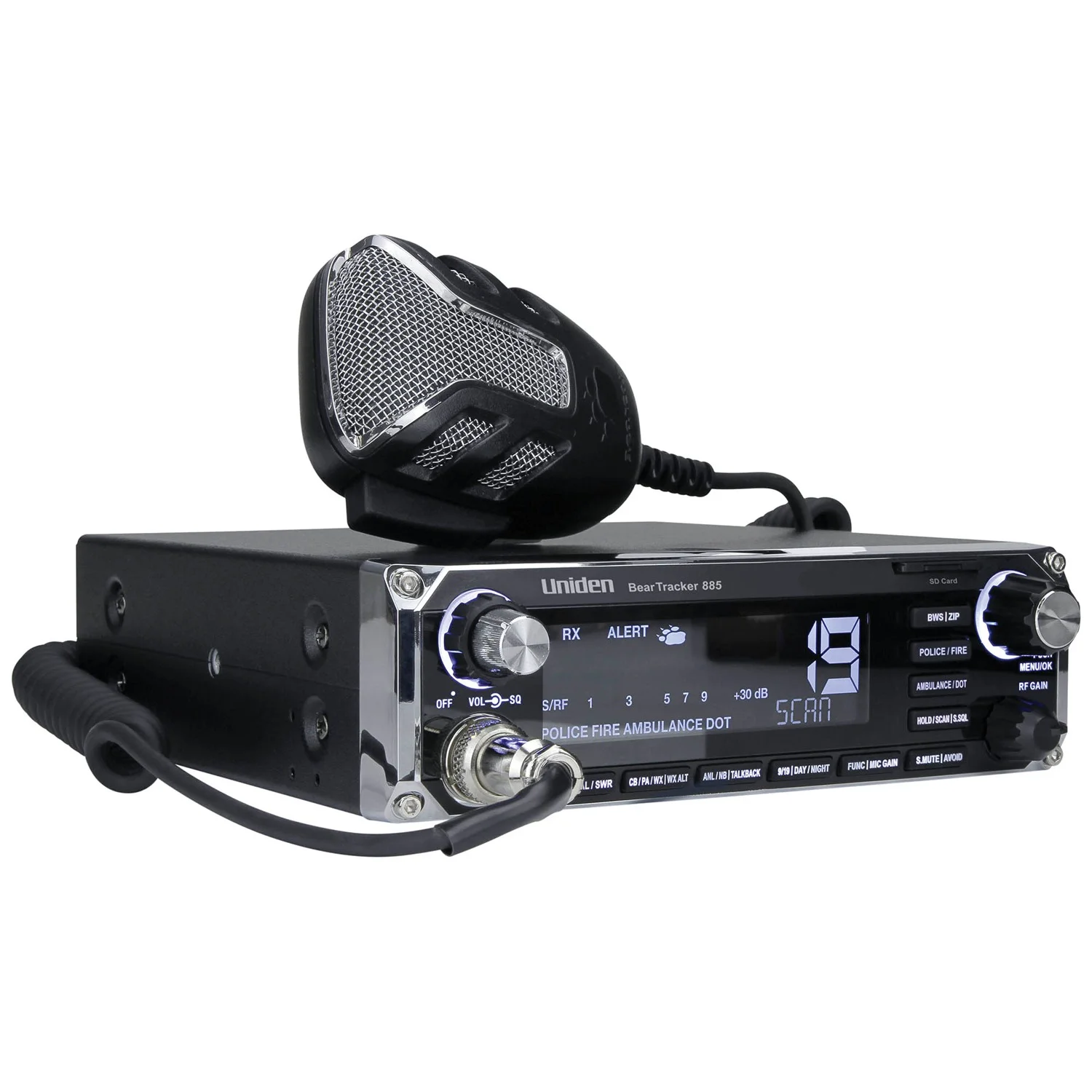 Beartracker 885 Hybrid CB Radio + Digital Scanner