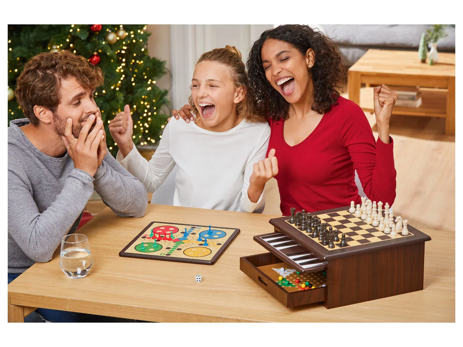 Playtive Bote de jeux en bois 10 en 1