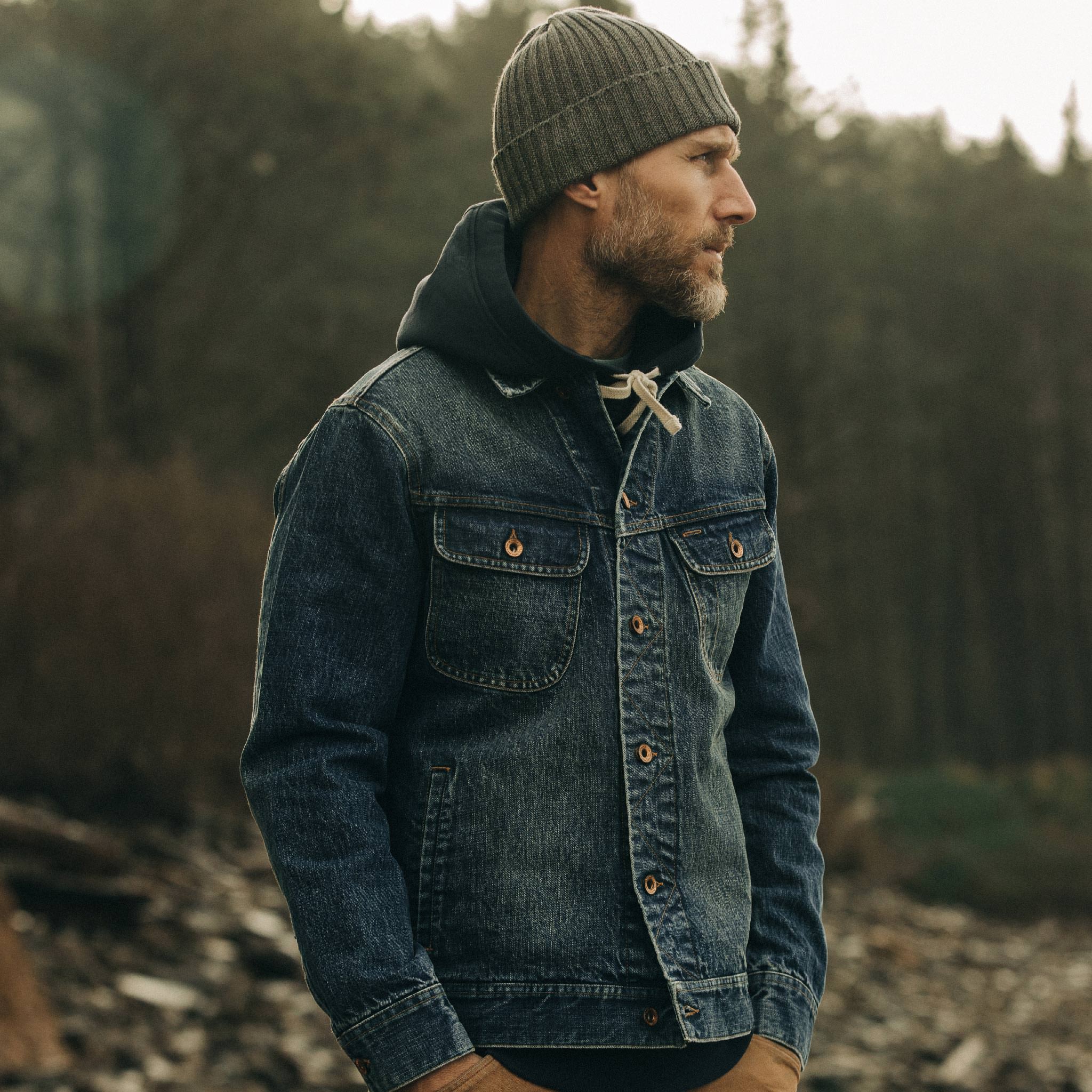 La veste Long Haul en toile lisière biologique Sawyer Wash