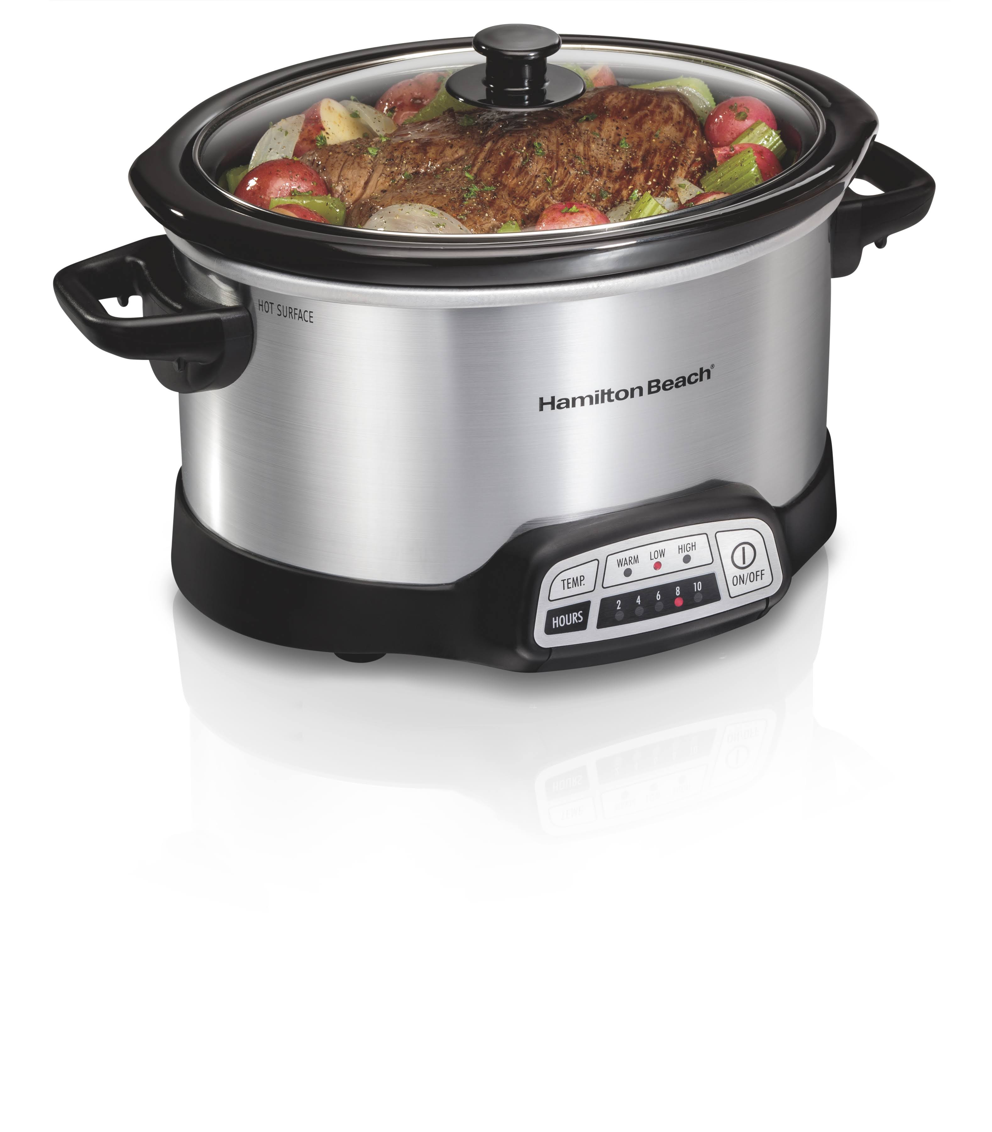 Hamilton Beach Programmable 4-Qt. Slow Cooker - Silver