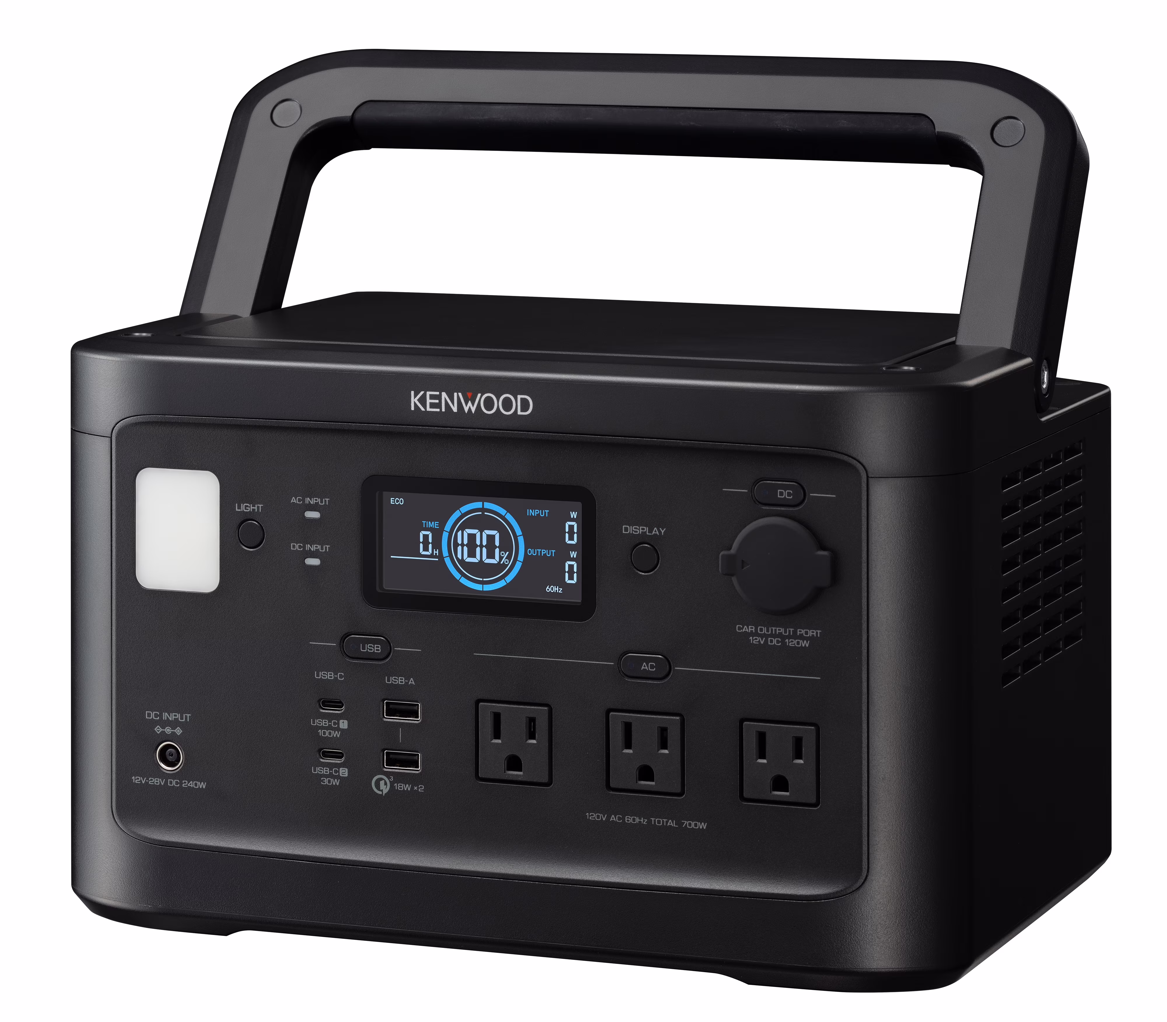 Portable Power Station BN-RK800, 700Wh Backup Lithium Battery, 120V/806W AC Outlets, USB Ports, Automatic Power Supply