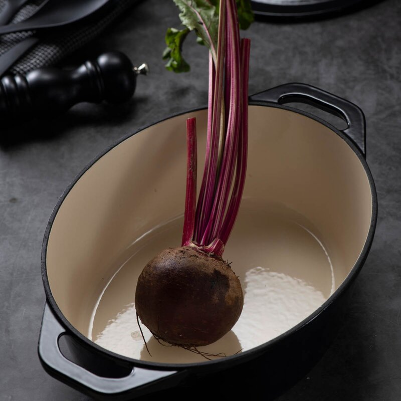 Stenfors støpejernsgryte oval 6,2L svart