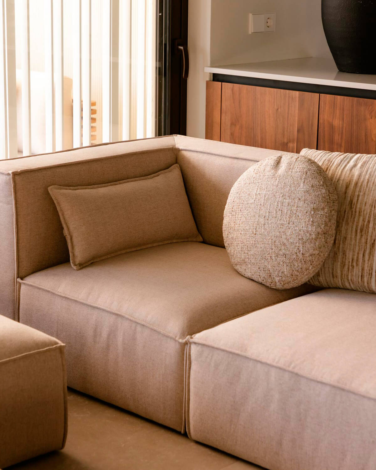 Kilhe Tela - Módulo Sillón Esquinero para Sofá de Tela Kilhe