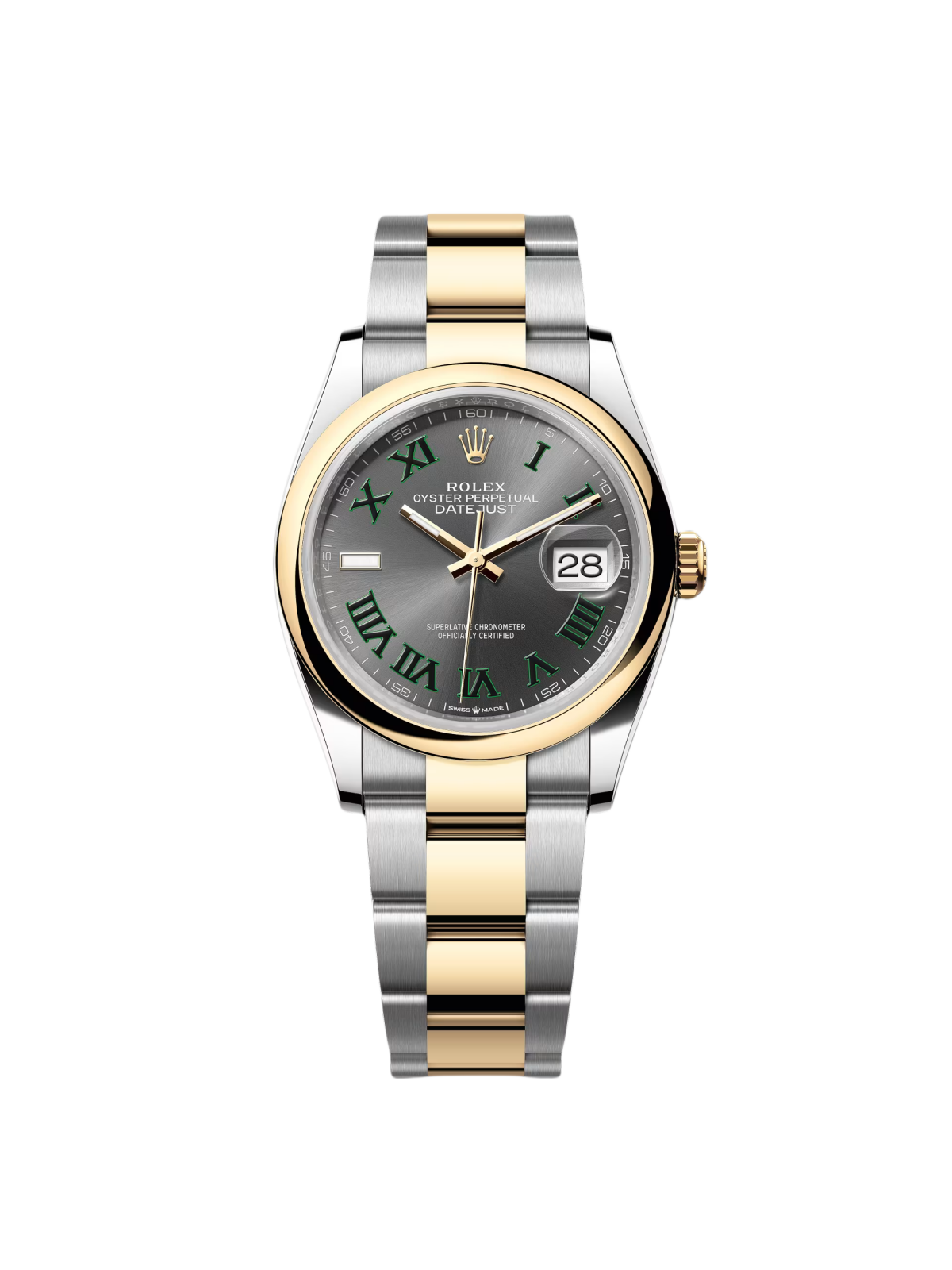 【Super Clone】RLX  Datejust 36mm 126203 Slate Dial 36mm Domed Bezel Oyster Bracelet
