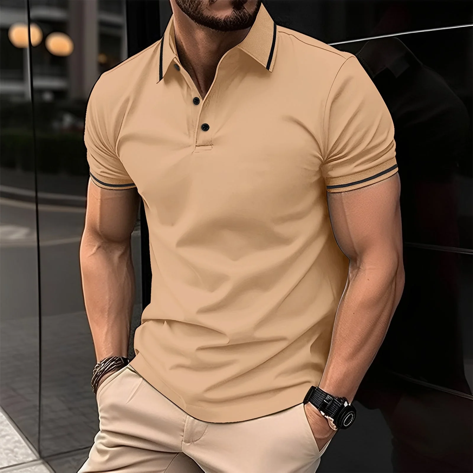 Frank - Polo à col élégant