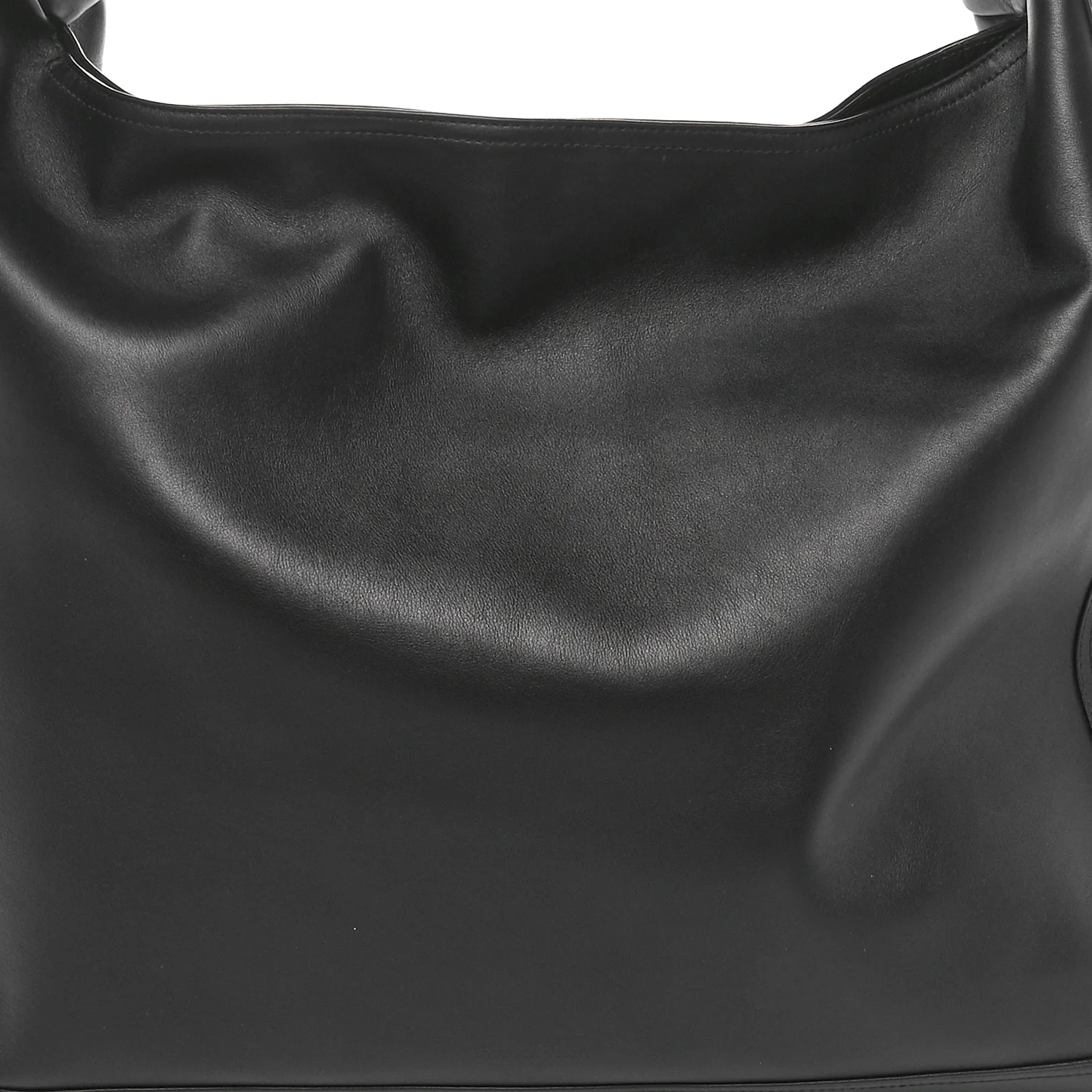 Silky Calfskin Large Hop Black