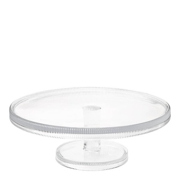 Pilastro serveringsfat riflet 30x30 cm klar