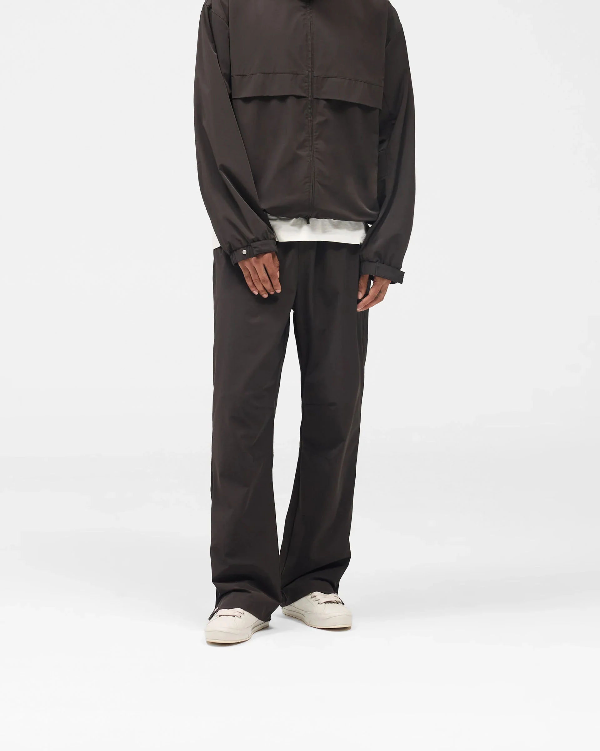 Initial Nylon Track Pant - Coffee