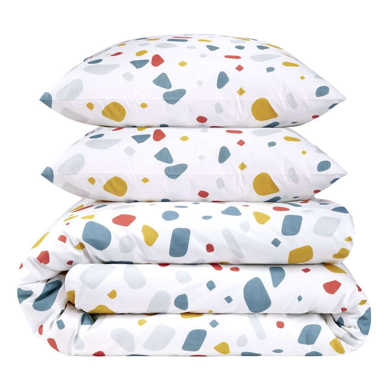 Parure de lit 220x240cm 2 personnes motifs imprimés 3 pièces (3 modèles)