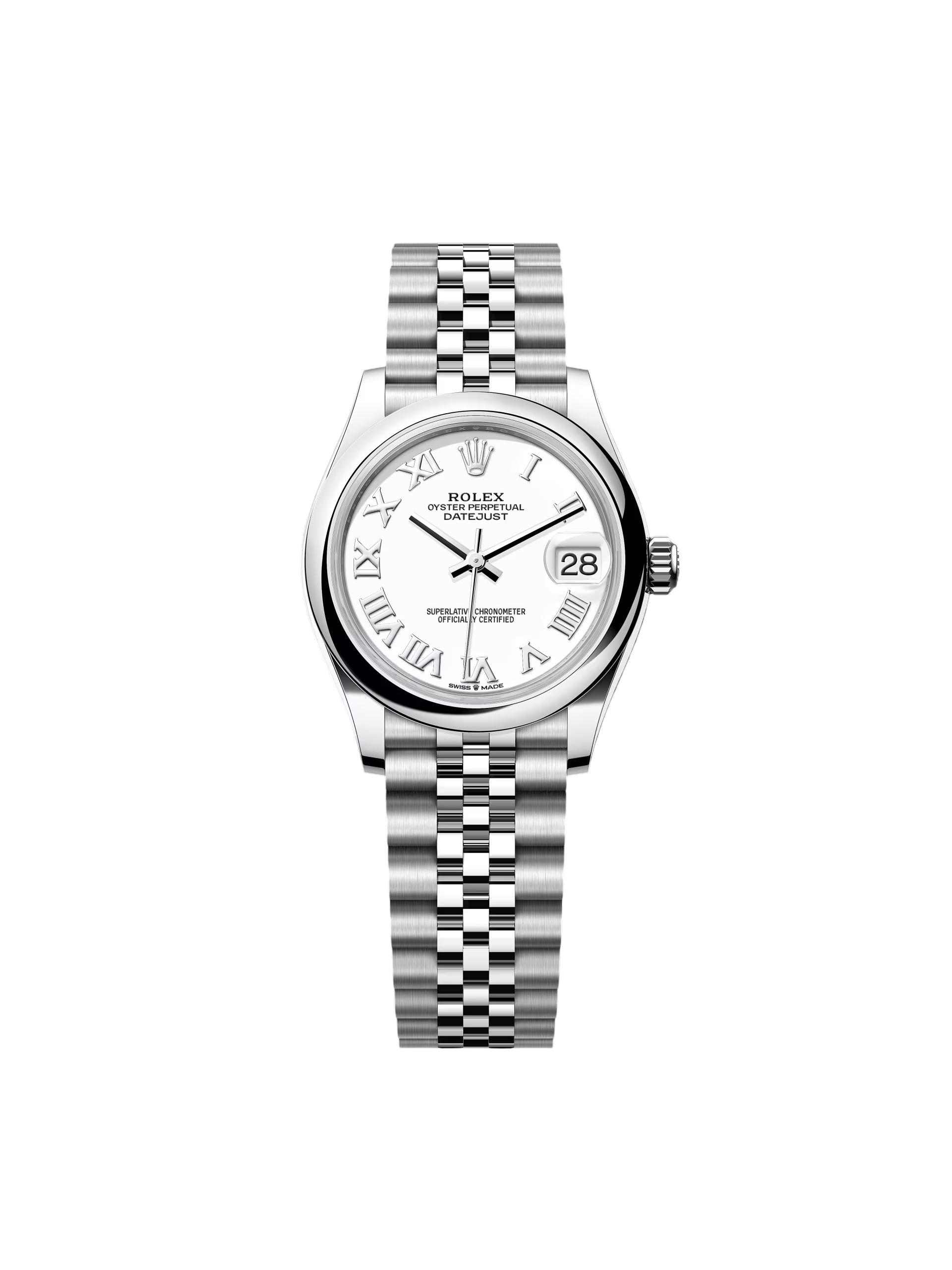 【Super Clone】RLX Datejust m278240-0003/0004 31mm White Roman Domed Bezel Oyster Oystersteel