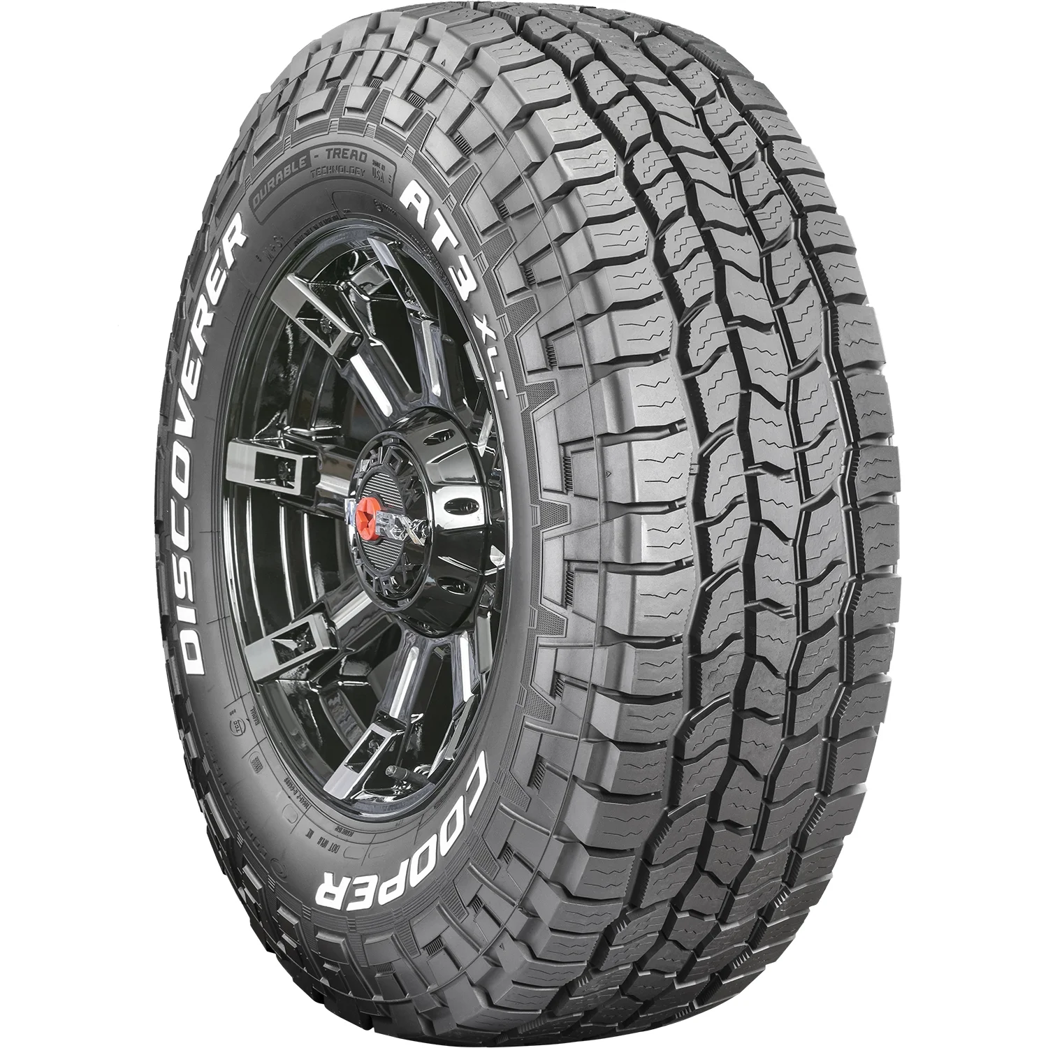 Pneus tout-terrain Cooper Discoverer AT3 XLT 285/75R16 10 plis E – Convient aux camionnettes et aux modèles Hummer H3