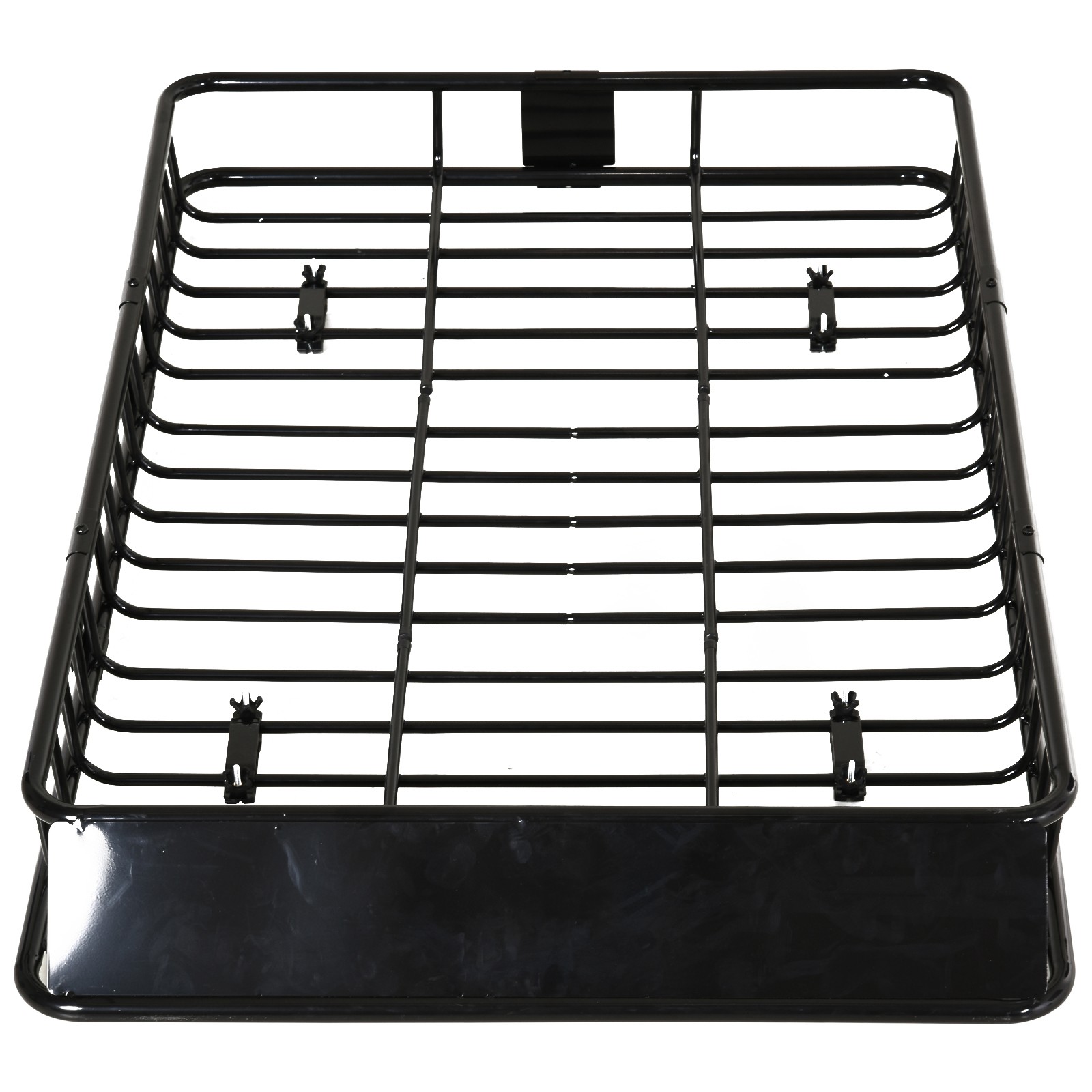 HOMCOM Universele dakkoffer autodakdrager dakbagagerek bagagemand bagagerek plank metaal zwart 162 x 99 x 16 cm | Aosom.de