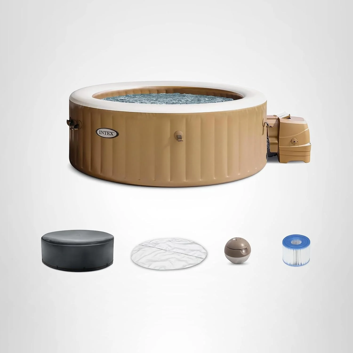 INTEX 28425EH PureSpa Ensemble Spa de Massage à Bulles Gonflable Portable Spa