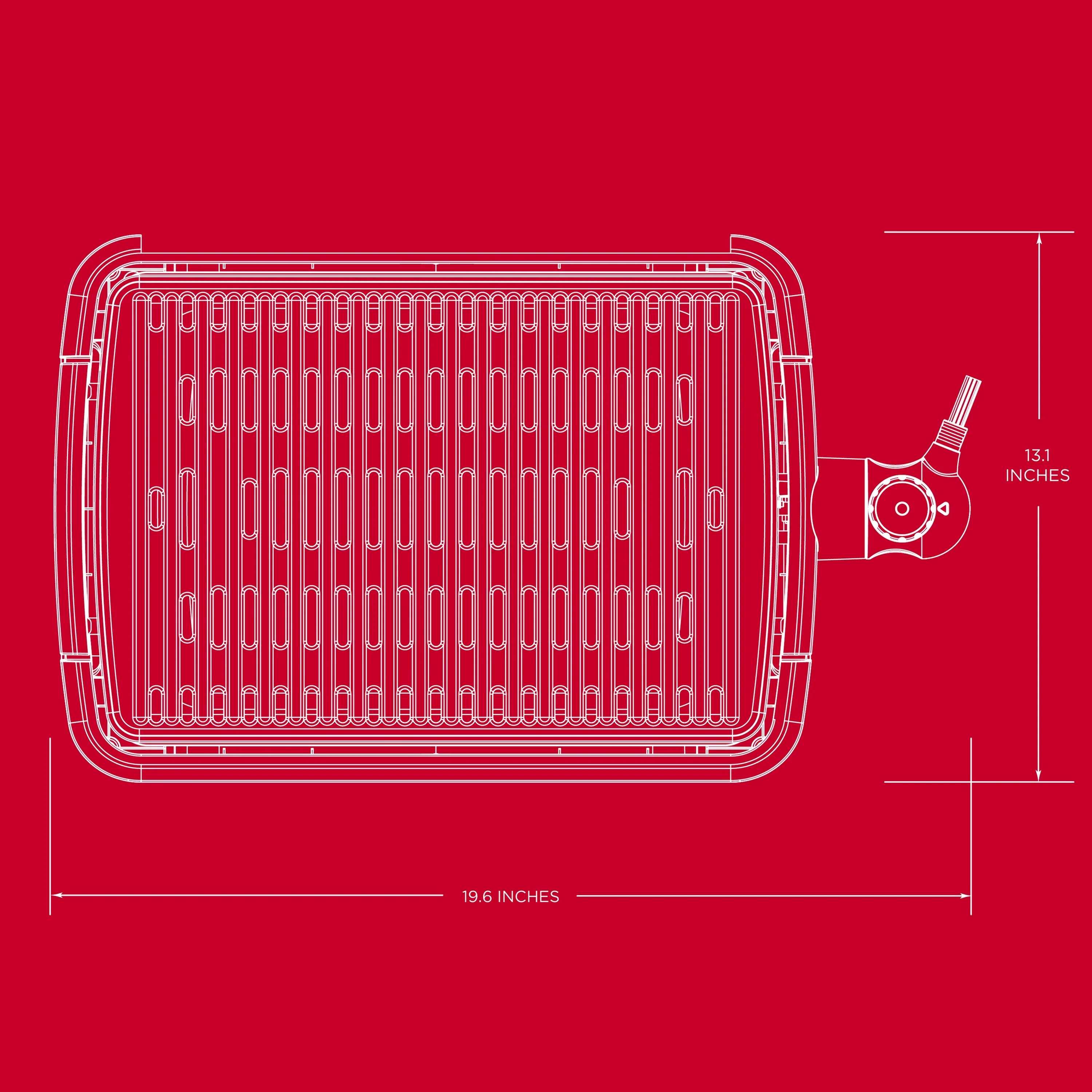 Foreman Party Size Open Grate Smokeless Grill, Black, GFS0172SB