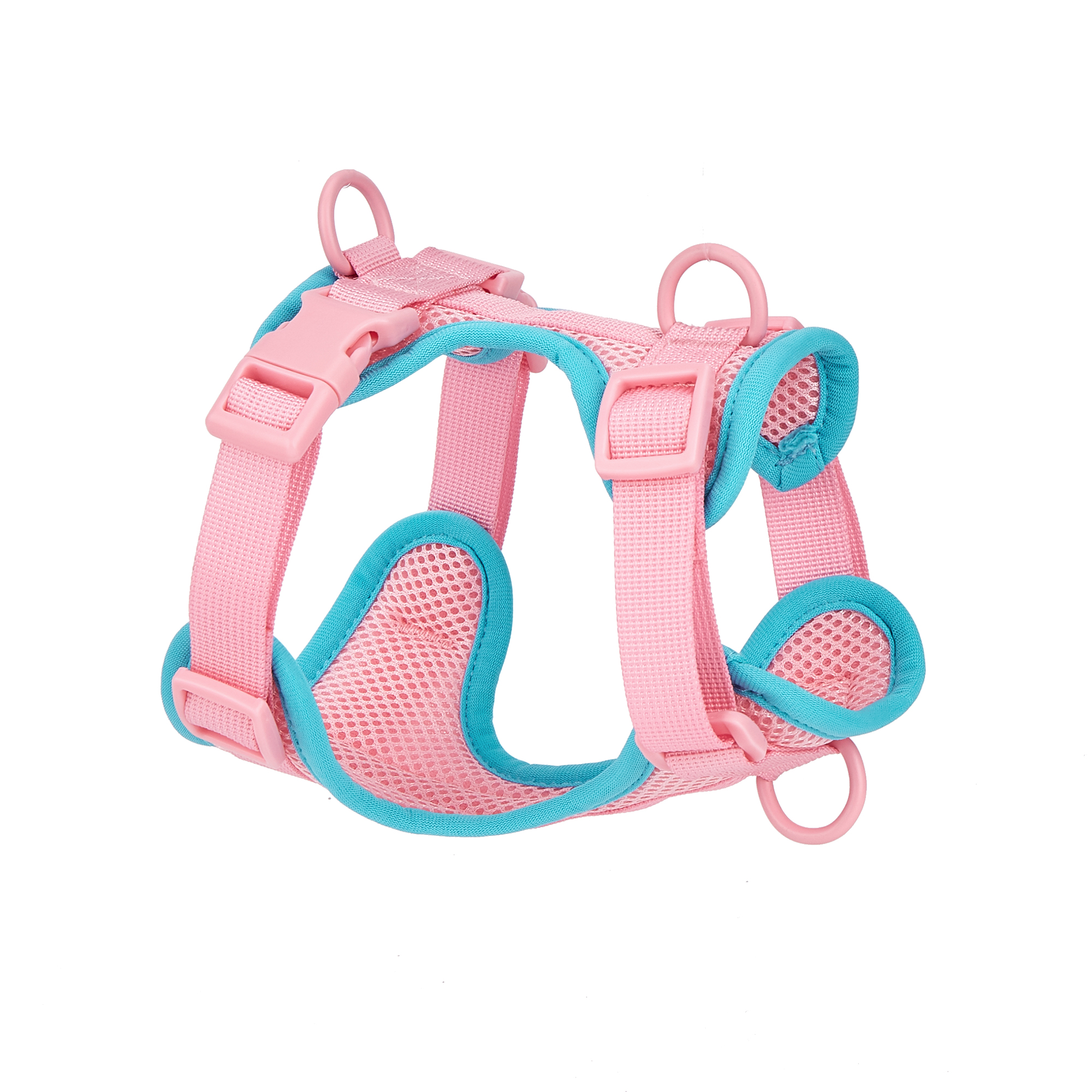 Adjustable Pet Harness Vest Multi-Color Comfort Mesh Dog Harness for Small Medium Large Cats Puppies Dogs Polyester