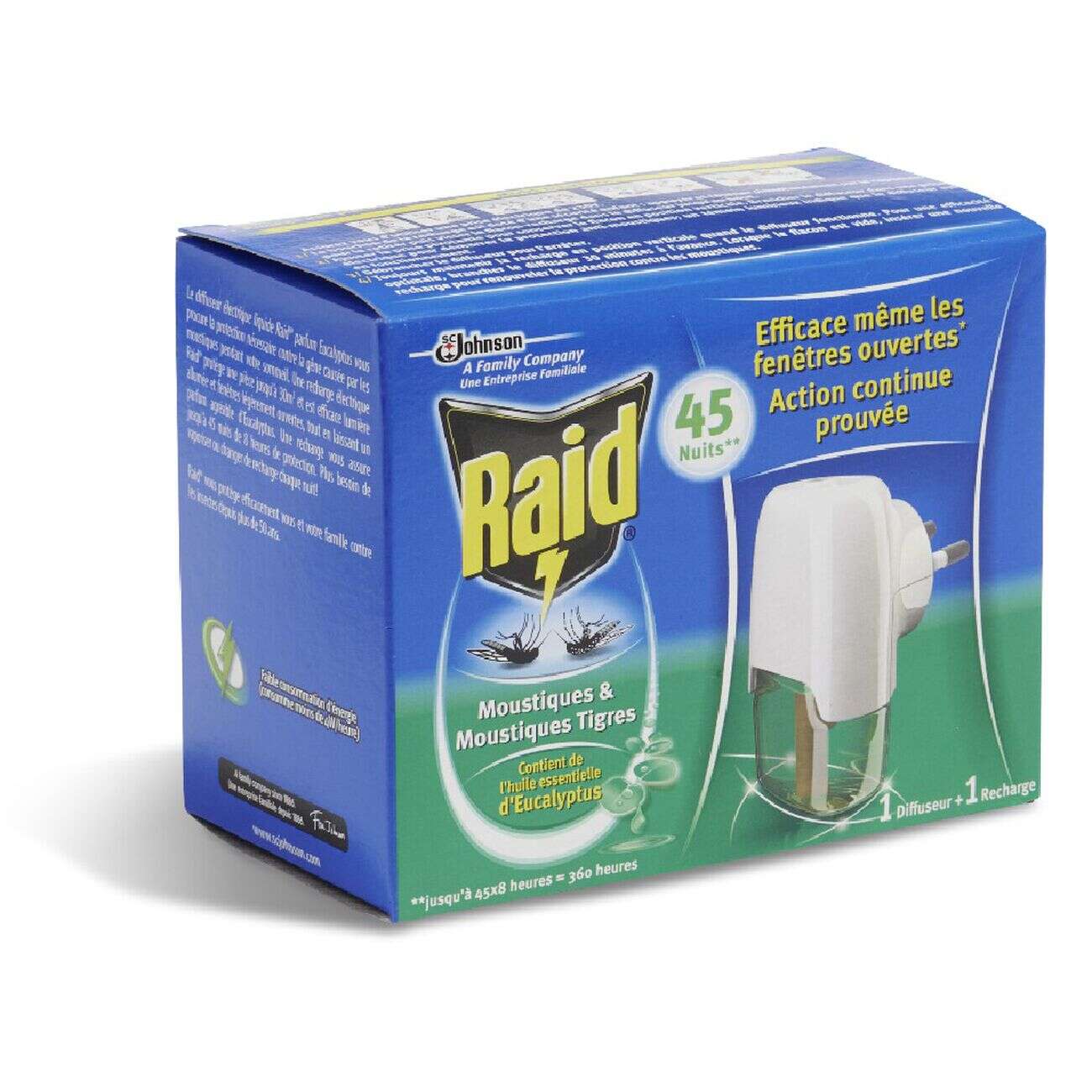 Diffuseur électrique liquide RAID 45 nuits