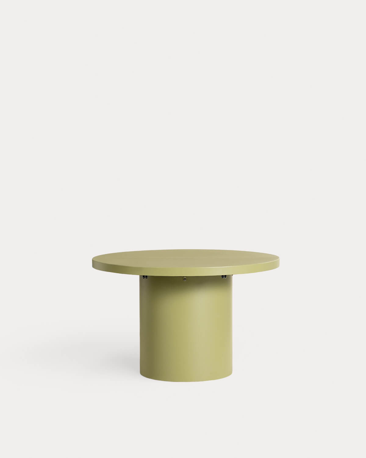 Beca - Mesa Extensible Redonda de Comedor de Metal (Ø120-240x120 cm) Beca