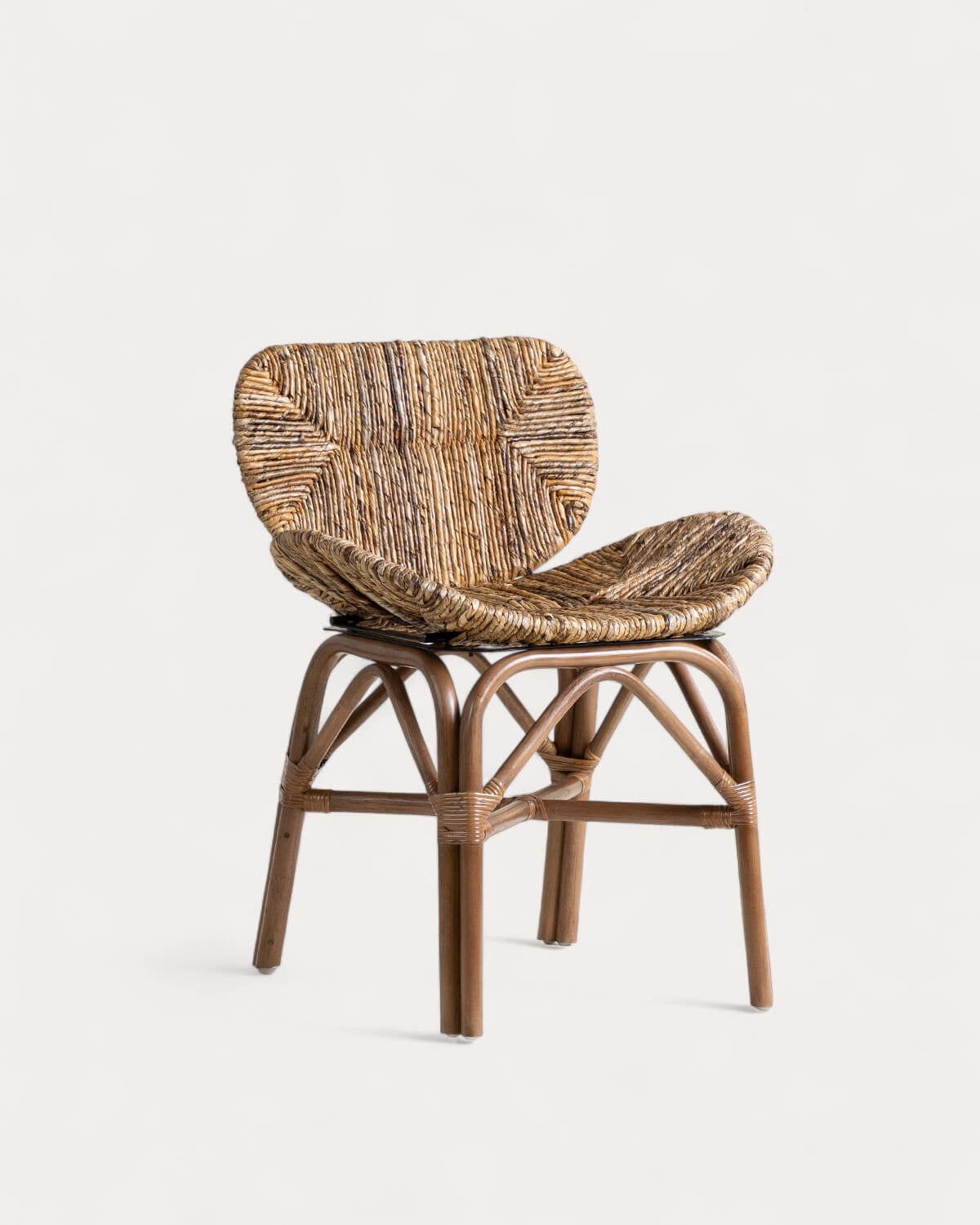 Nimu - Silla de Comedor de Ratán Natural Nimu