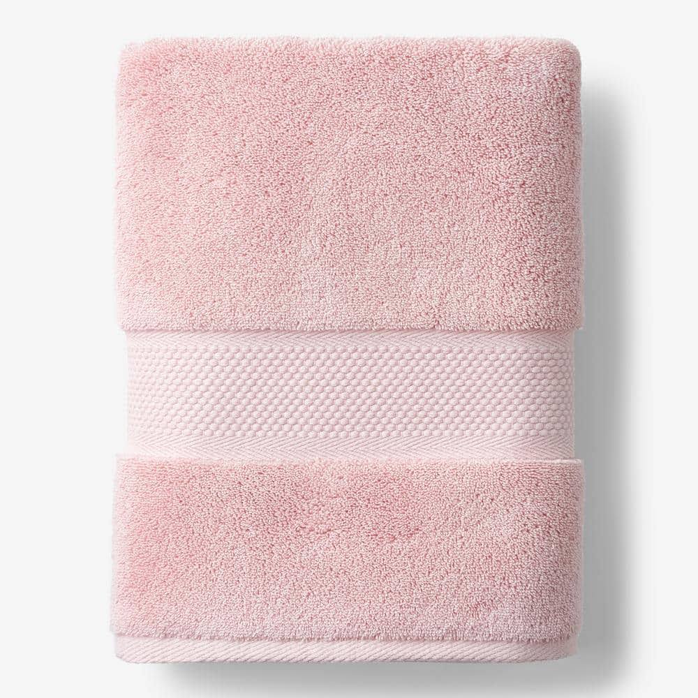The Company Store Sterling Supima Cotton Solid Soft Pink Single Bath Sheet