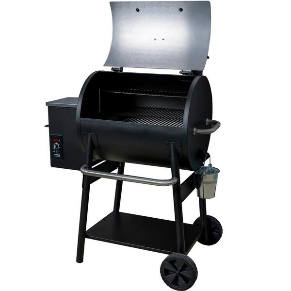 590 sq. in. Pellet Grill and Smoker. Stainless Steel
