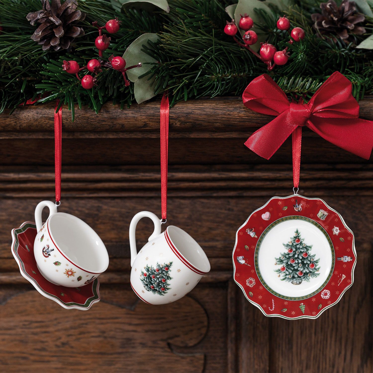 Toy's Delight Christmas ornaments - Red, '', Premium Porcelain