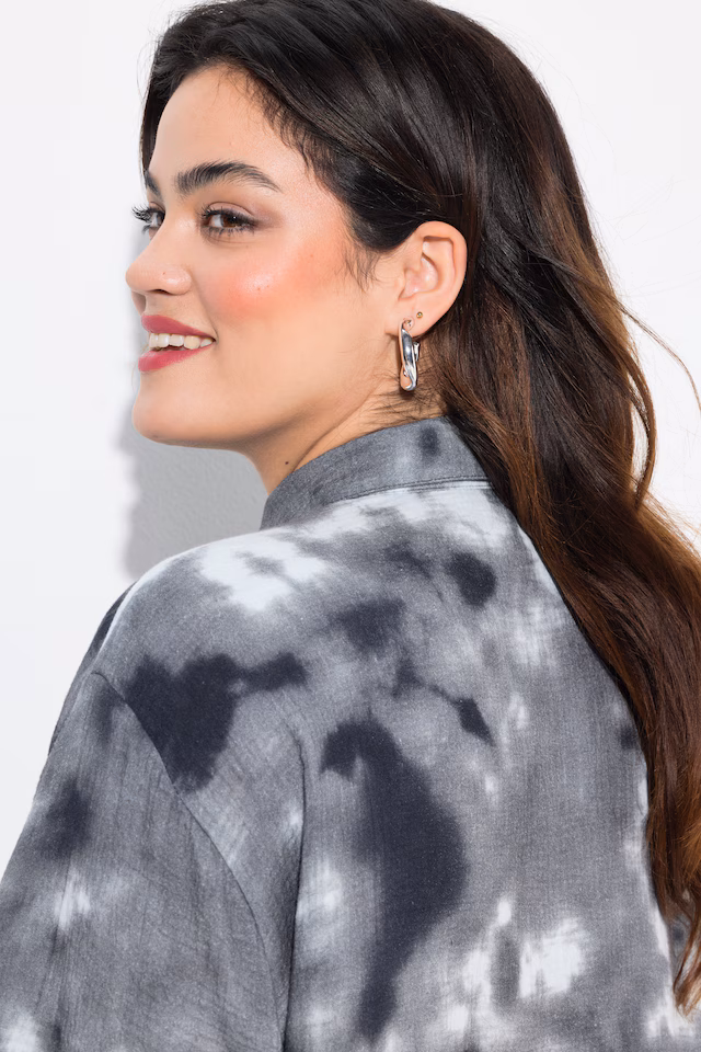 Batik Pattern Muslin Shirt Blouse