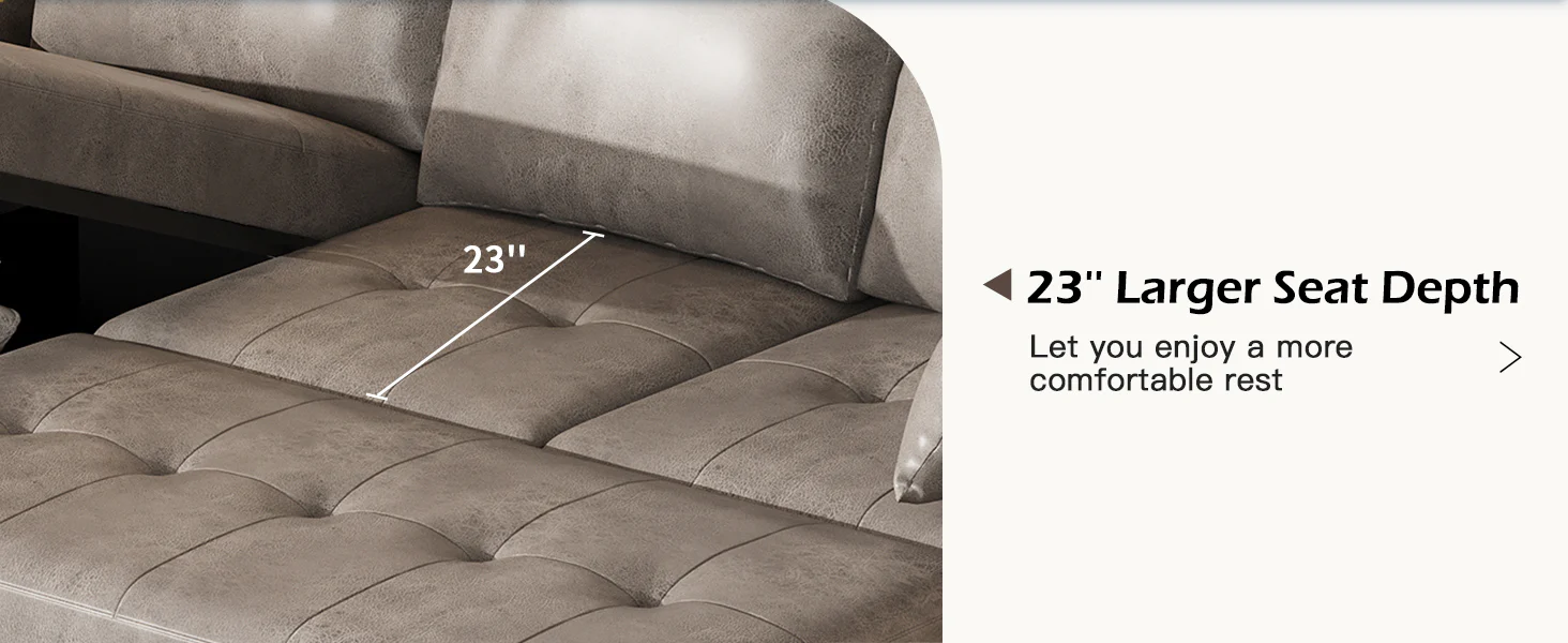 faux leather sofa
