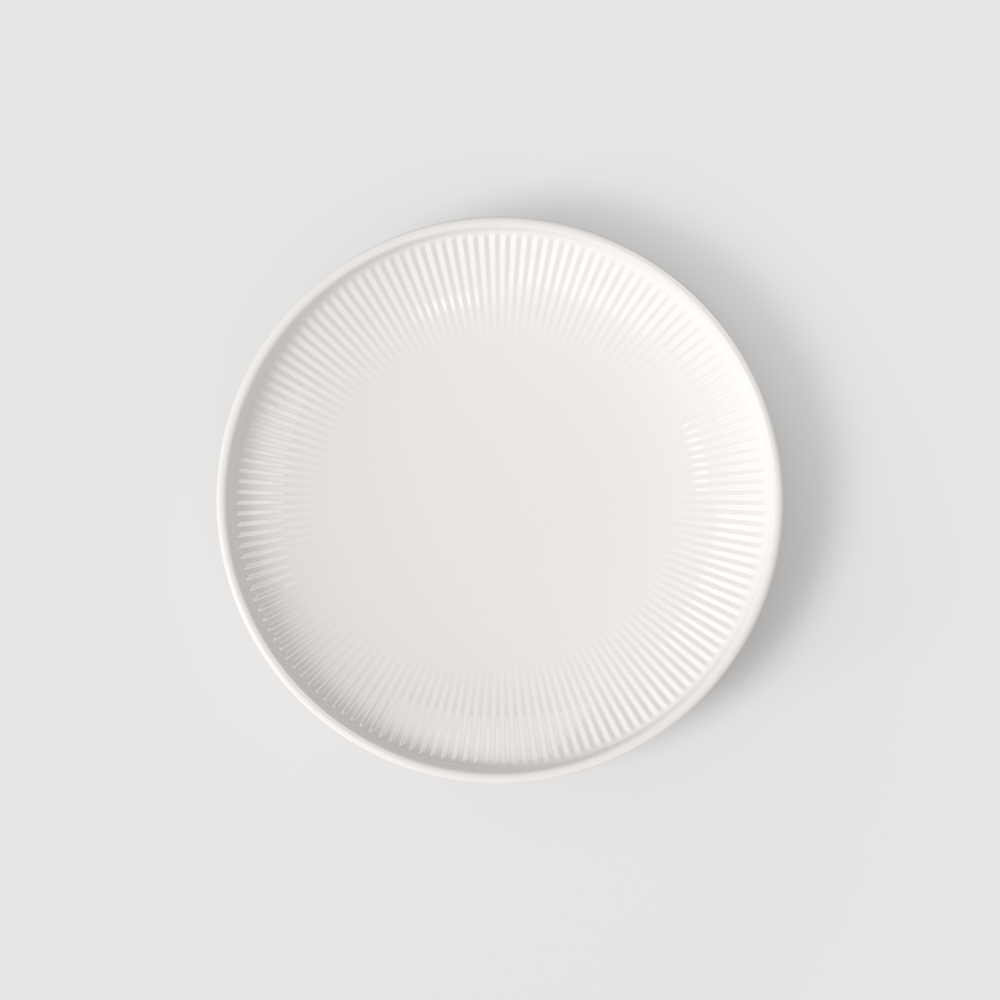 Afina Appetizer/ Bread Plate - White, 6.8'', Premium Porcelain