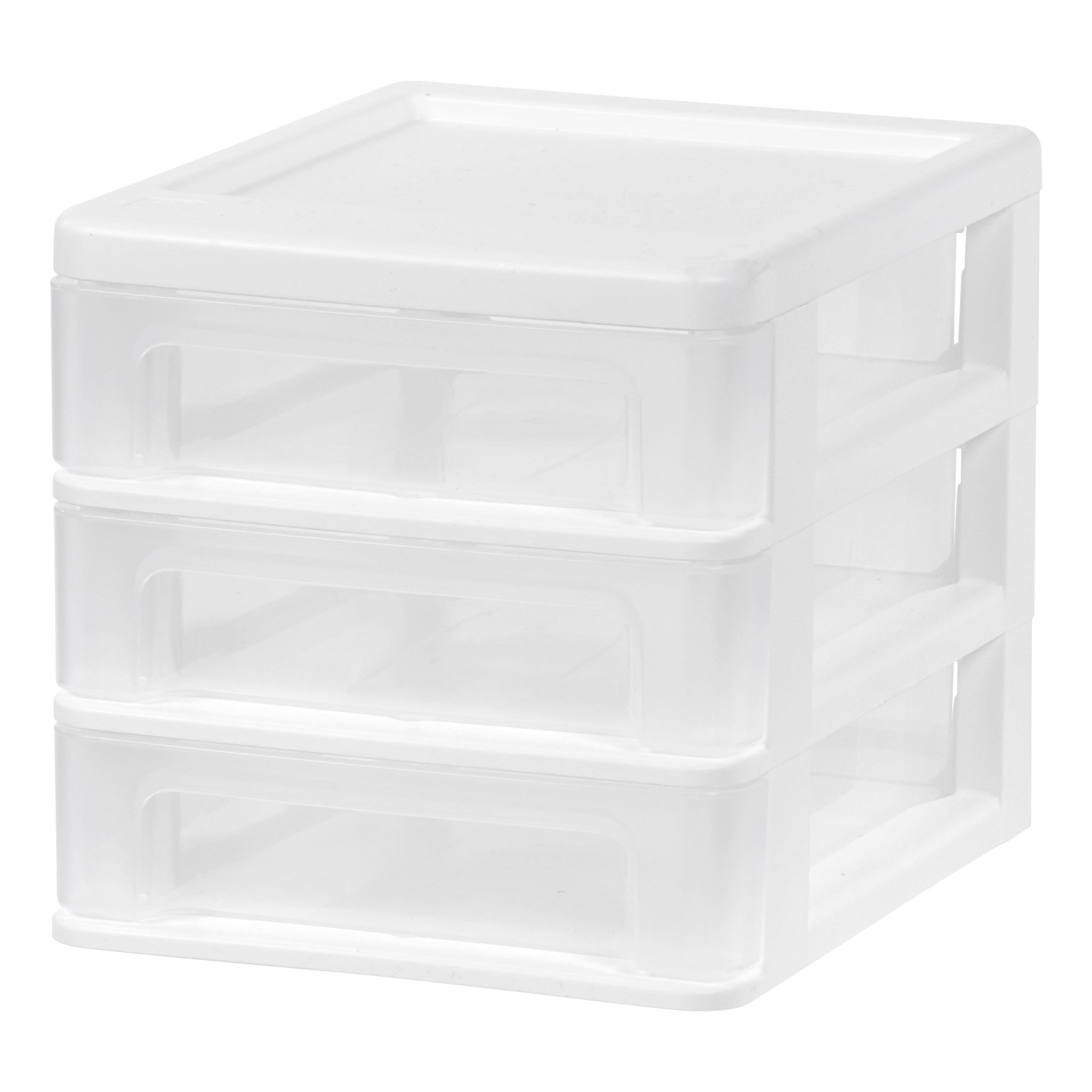Iris USA Tabletop Storage Drawers - Clear - 6.75 x 8.38 x 6.88 in