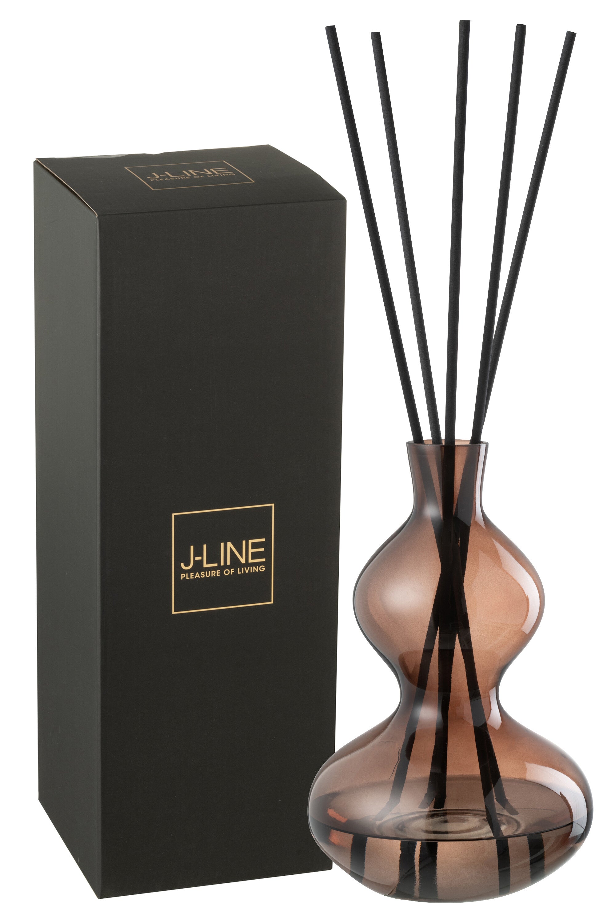 J-Line geurolie Li-ly land - glas - bruin - large