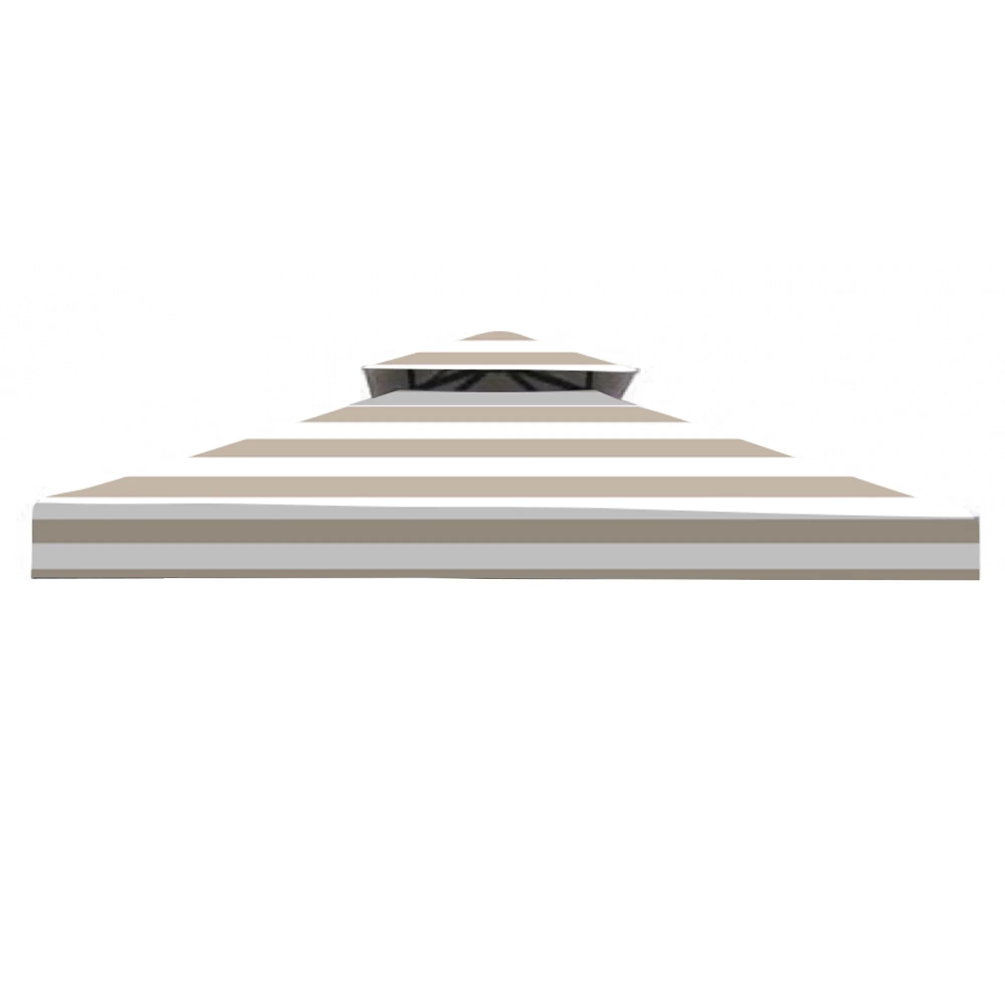 Garden Winds Replacement Canopy Top Cover for the Garden Treasures 8' x 8' Gazebo -Standard 350 - Cabana Beige