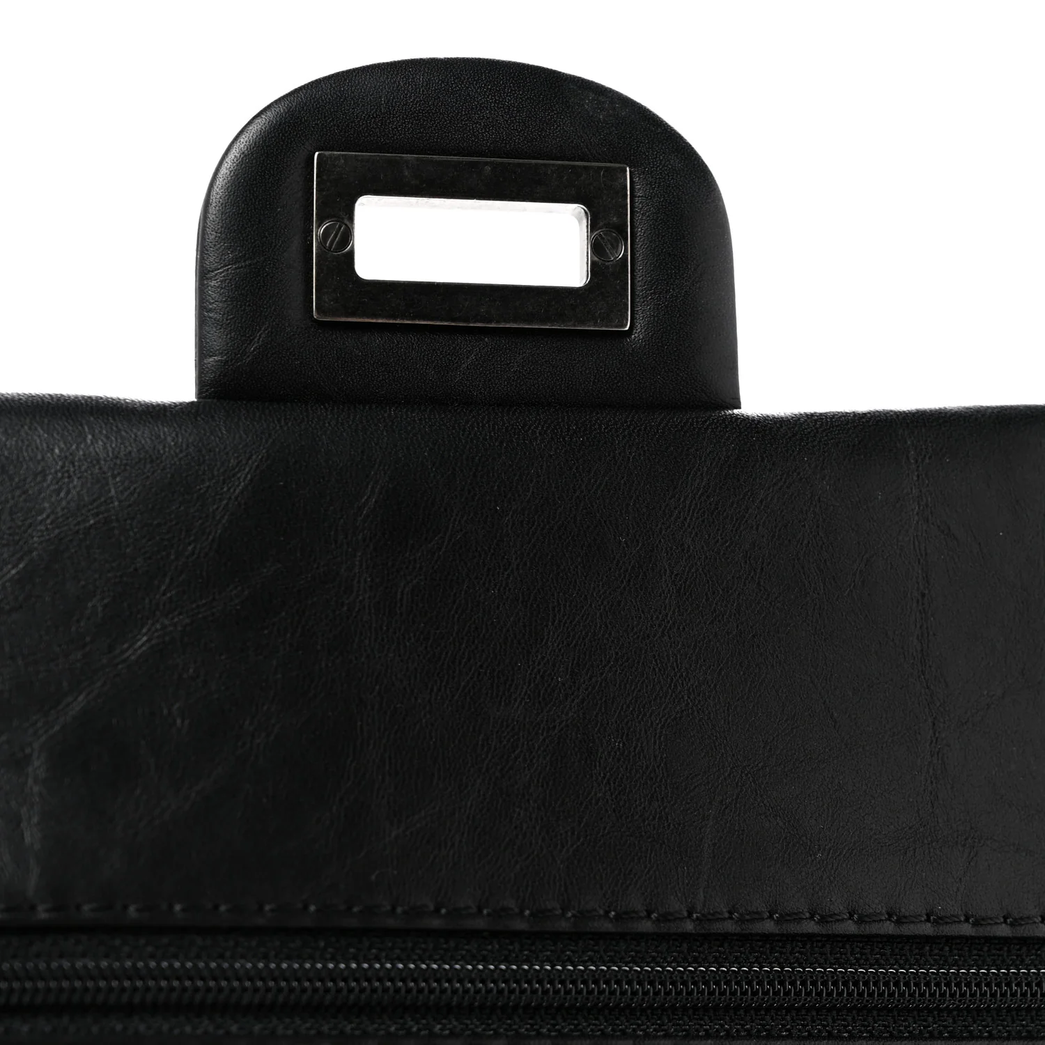 Aged Calfskin Quilted 2.55 Reissue 225 Flap Black