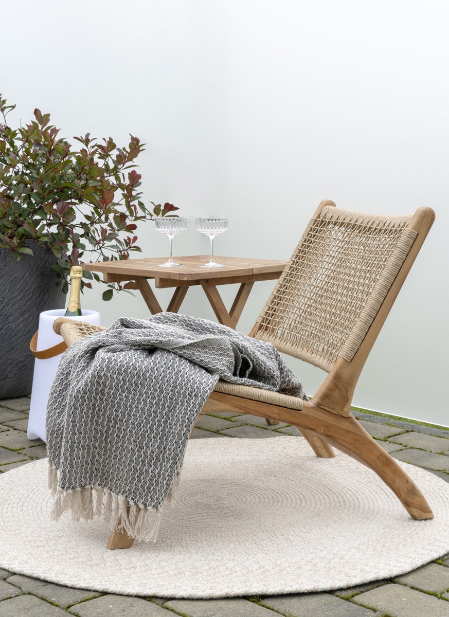 Artichok Macy Vloerkleed voor Binnen en Buiten Ø 120 cm - Zand