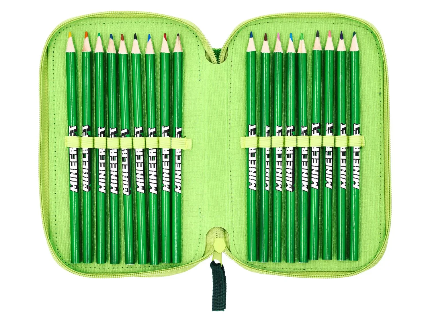 Minecraft Trousse  triple compartiment