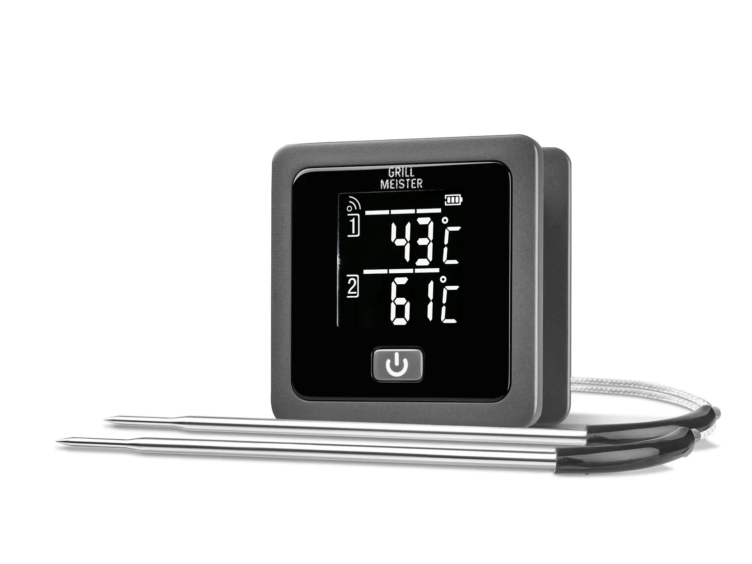 GRILLMEISTER Thermomtre barbecue sans fil GFGT 433 B2 ou Thermomtre barbecue Bluetooth CFGT 433 B2