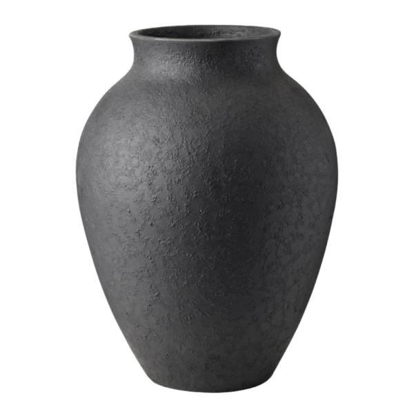 Knabstrup vase 27 cm svart