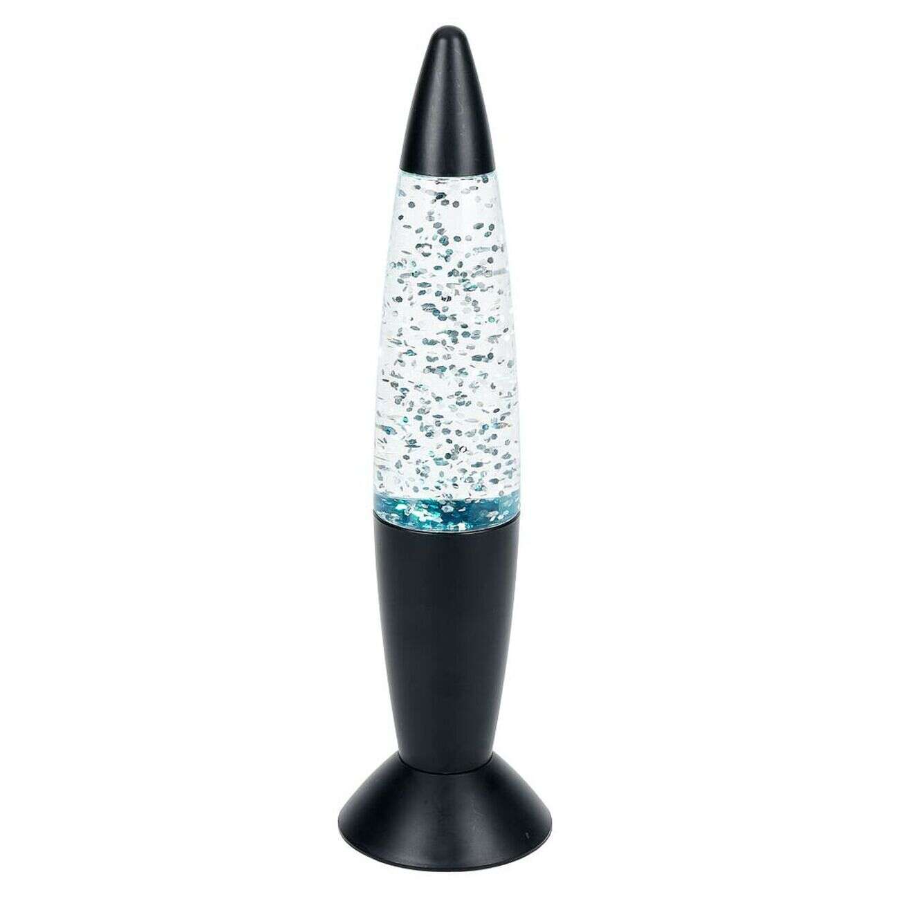 Lampe à paillettes changement de couleur Ø9xH35cm noir