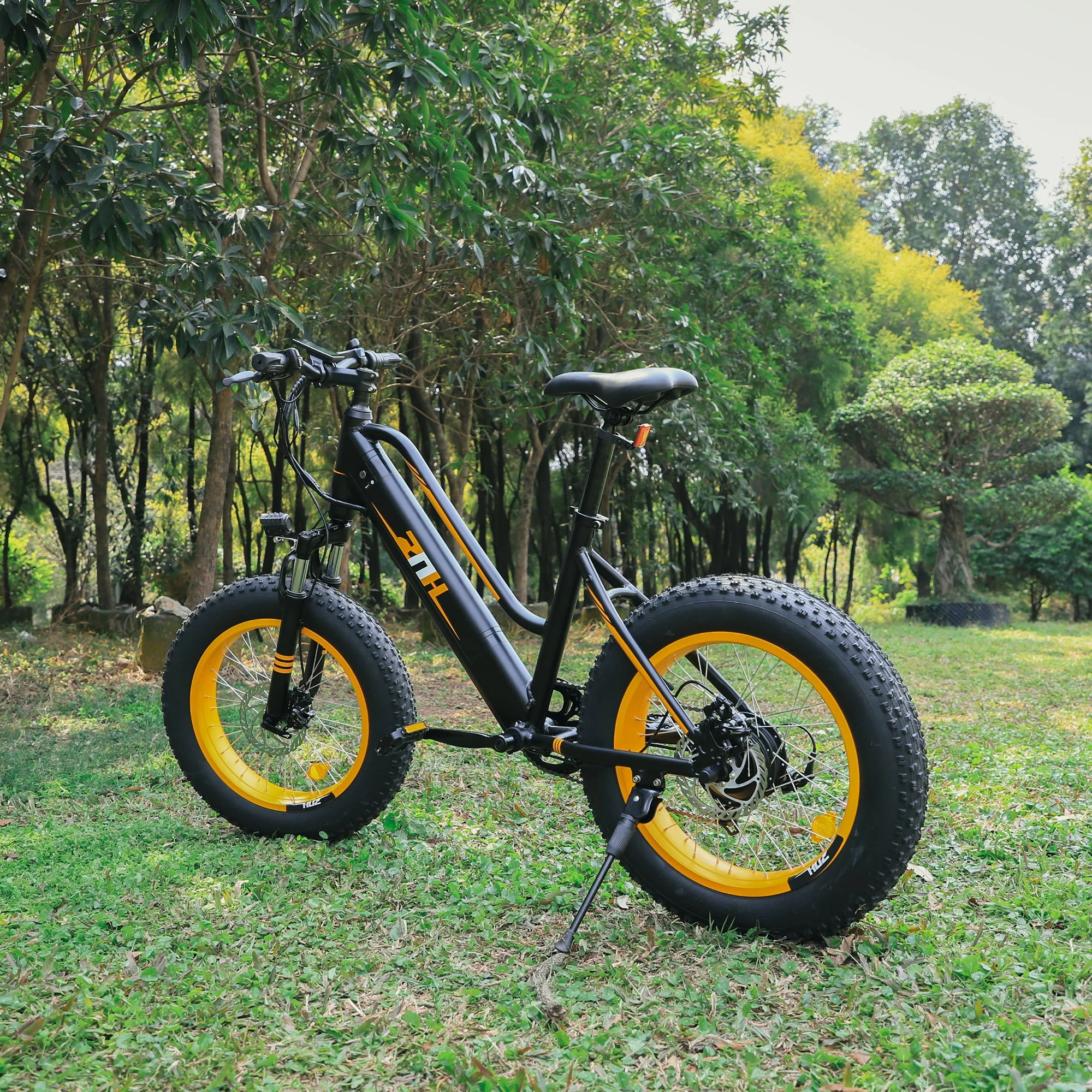 ZNH Fat Tire Electric Bike 20" 350W Ebike for Adult Women Men Teens Step Through Electric Mountain Commute Beach Snow Bicycle 36V 10Ah Removable Battery Shimano 7-Speed