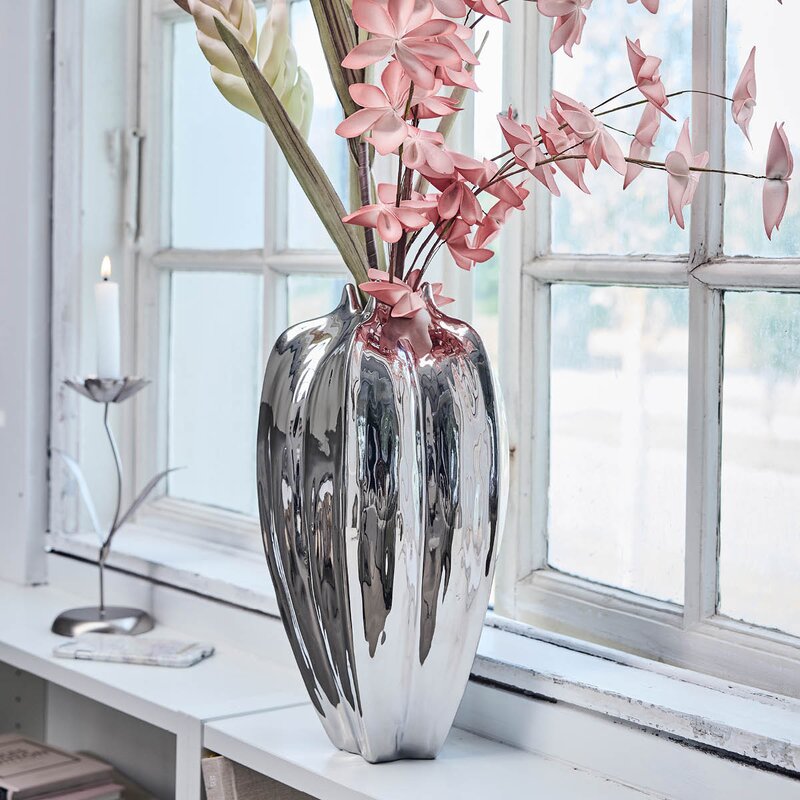 Jielle vase 20 cm sølv