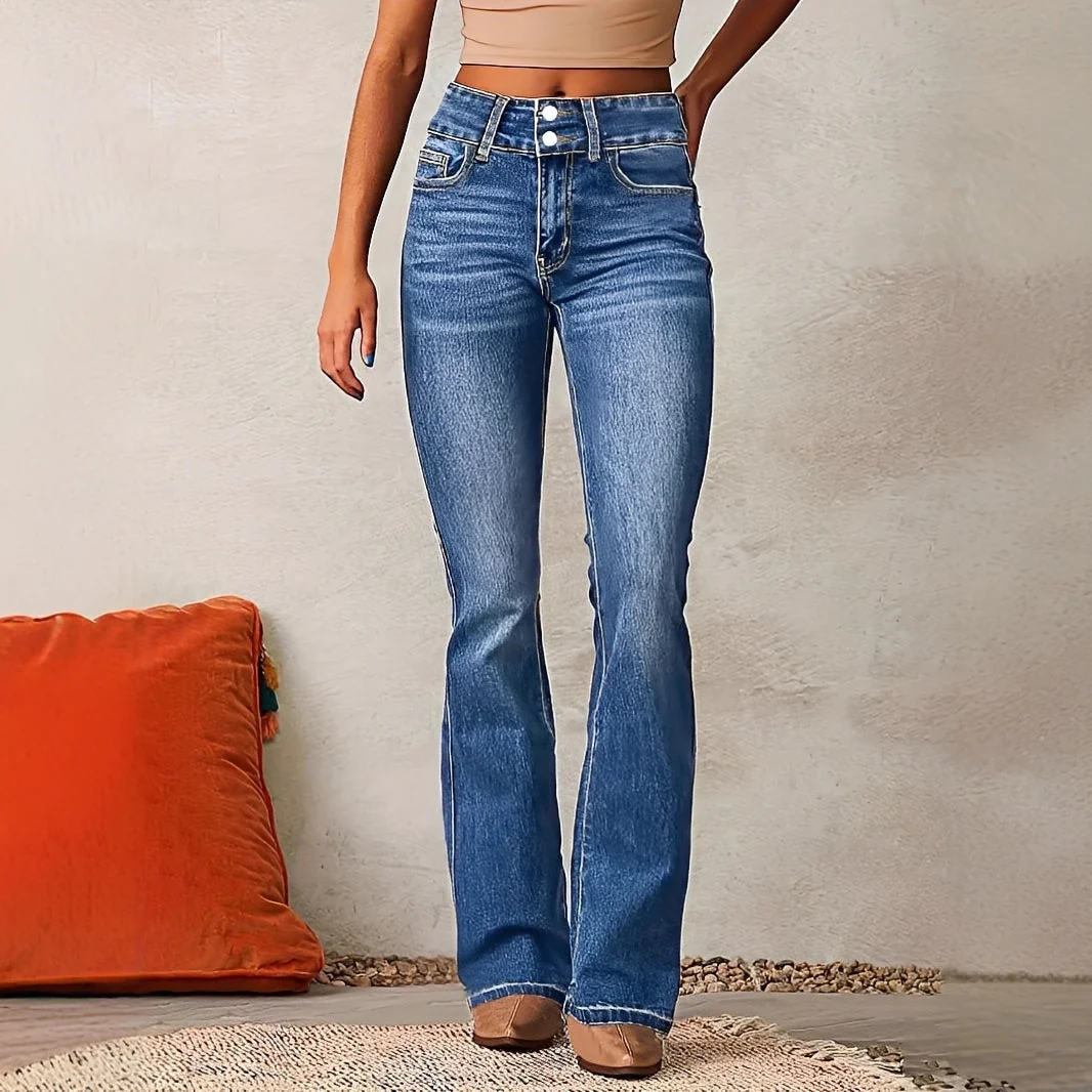 Kristina – Jean pour femmes – Taille haute et coupe ample