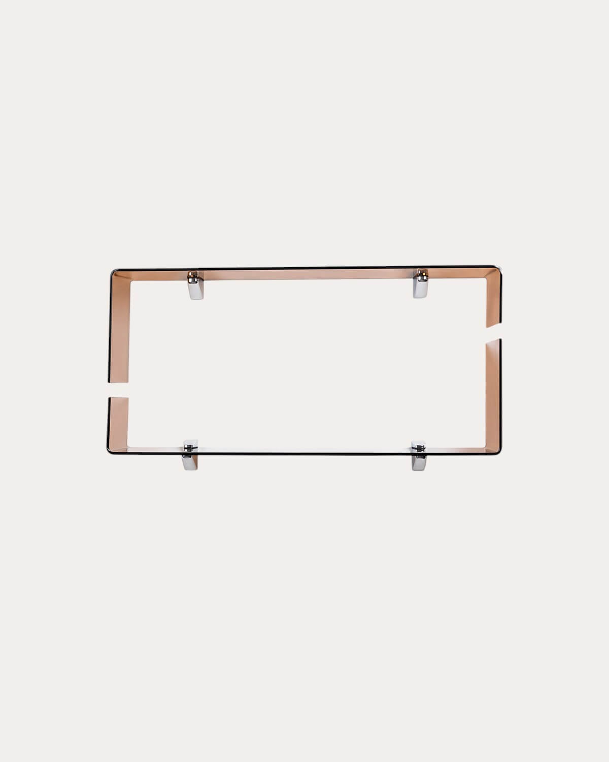 Iris - Set de 2 Estantes de Pared de Cristal Curvado en L Iris