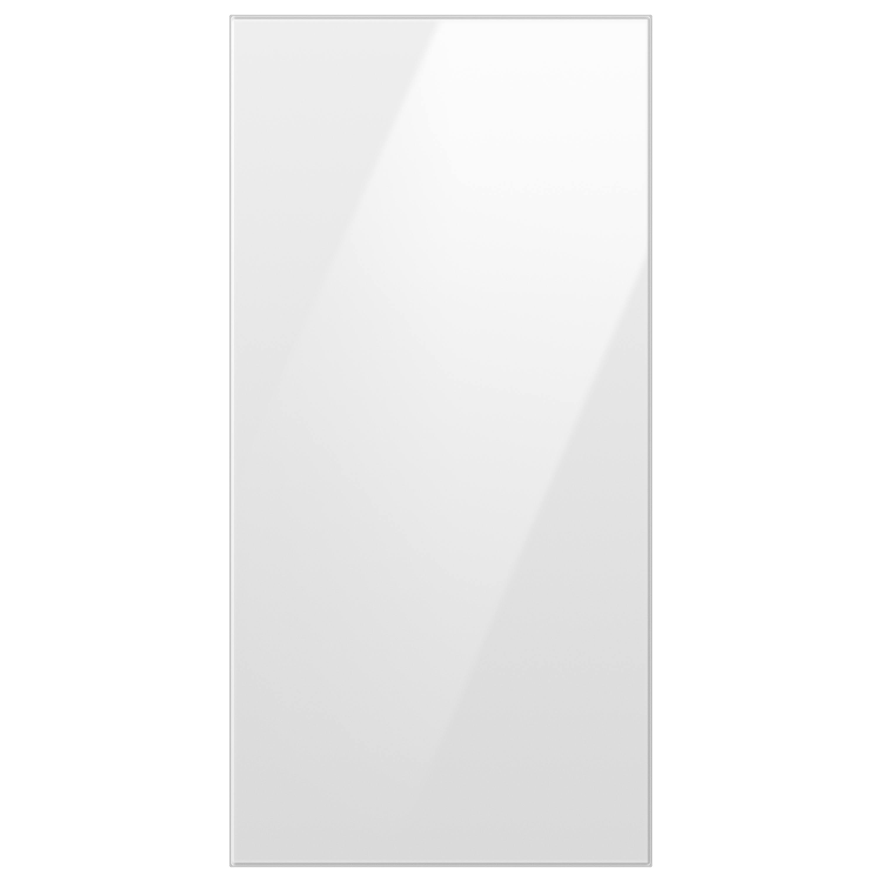 Samsung White Glass Bespoke 4-Door French Door Refrigerator Top Panel