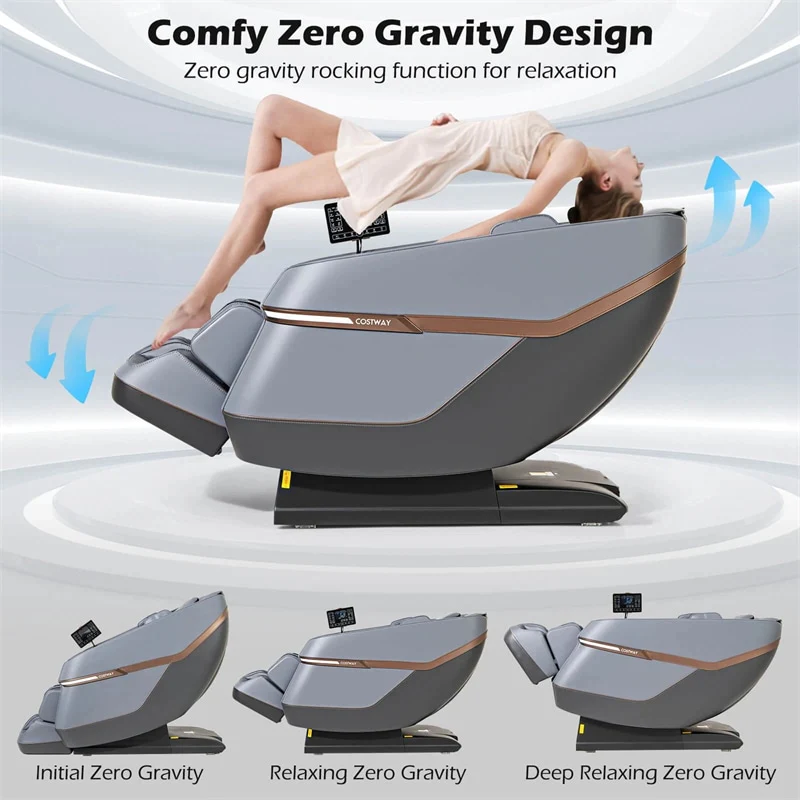 Eletriclife Full Body Zero Gravity Massage Chair SL Track Recliner with Airbags & Touch Screen